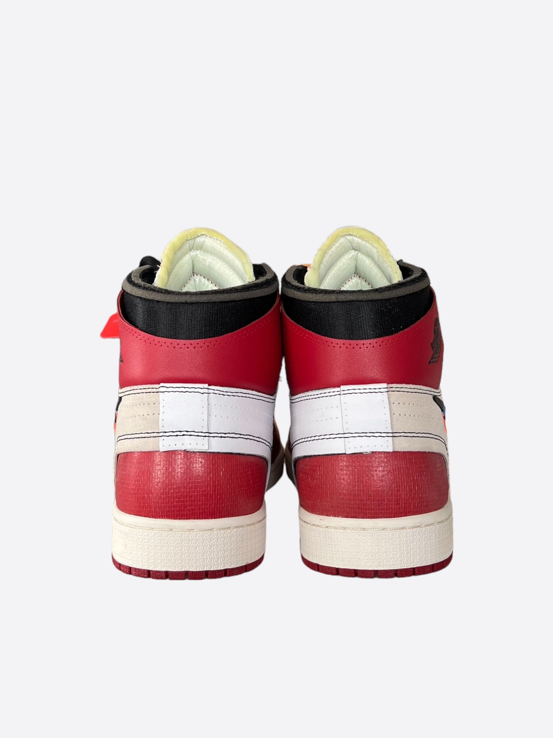 Nike × Off-White Nike Off-White Red Chicago Jordan 1 Hightop Sneakers Size US 14 / EU 47 - 4 Thumbnail