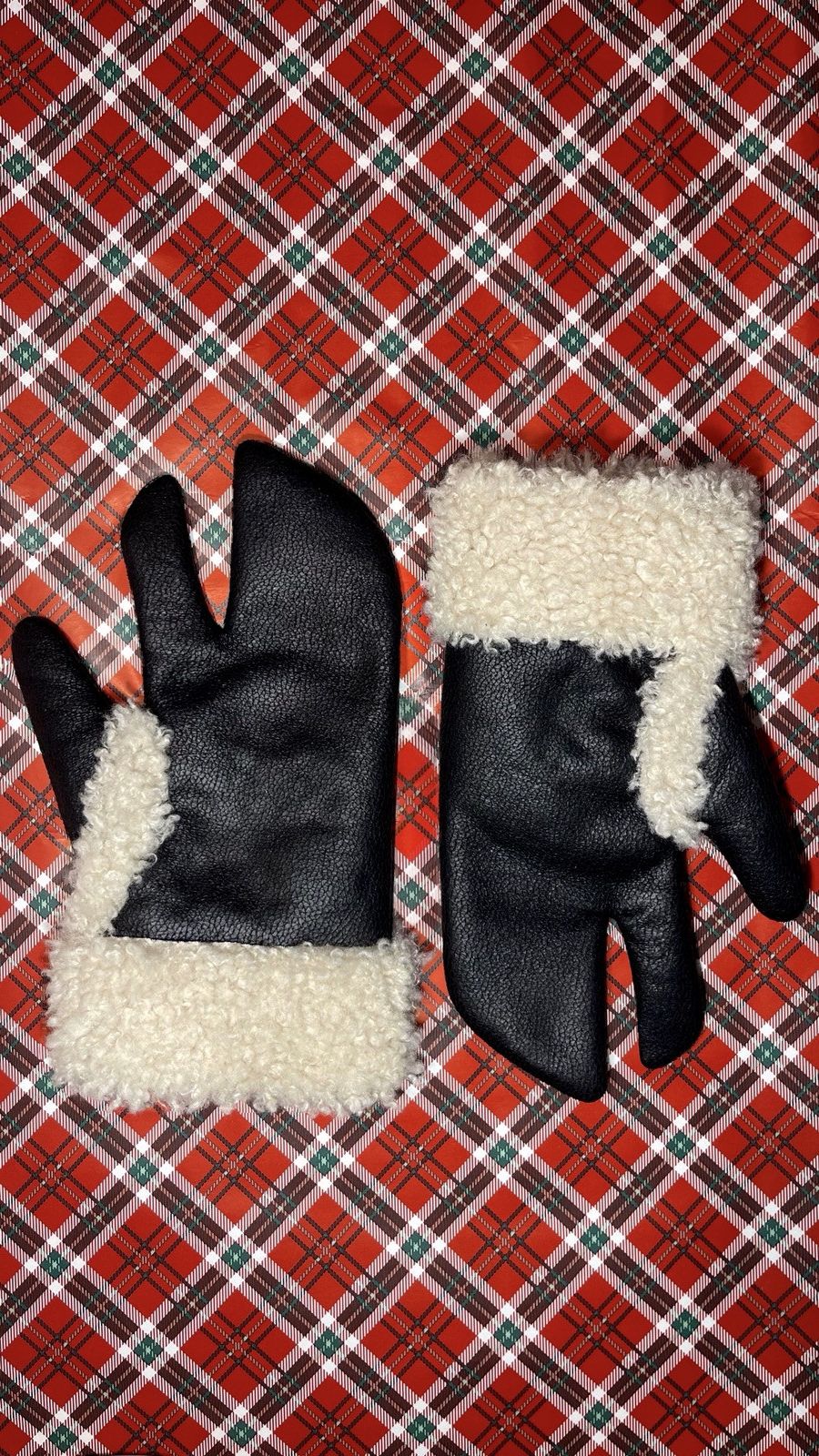 Vintage Tabi vegan-leather gloves Size ONE SIZE - 1 Preview
