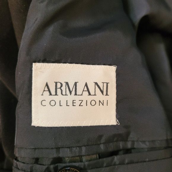 Armani Collezioni Armani Collezioni 3 Buttons Black Suit Blazer - Size 44r Size 44R - 7 Thumbnail