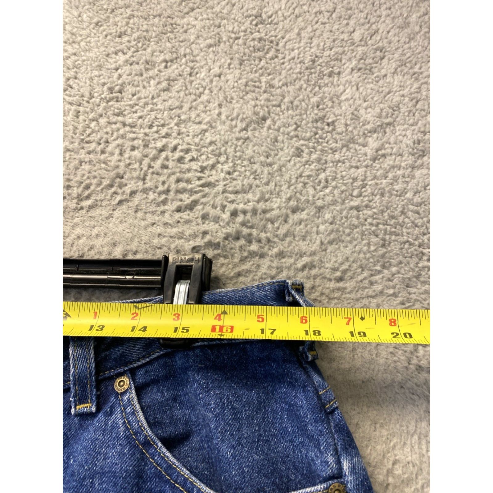 Vintage Riders Jeans Womens 36x31 Blue Straight Leg High Rise Denim /0420 Size 25" / US 0 / IT 36 - 3 Thumbnail