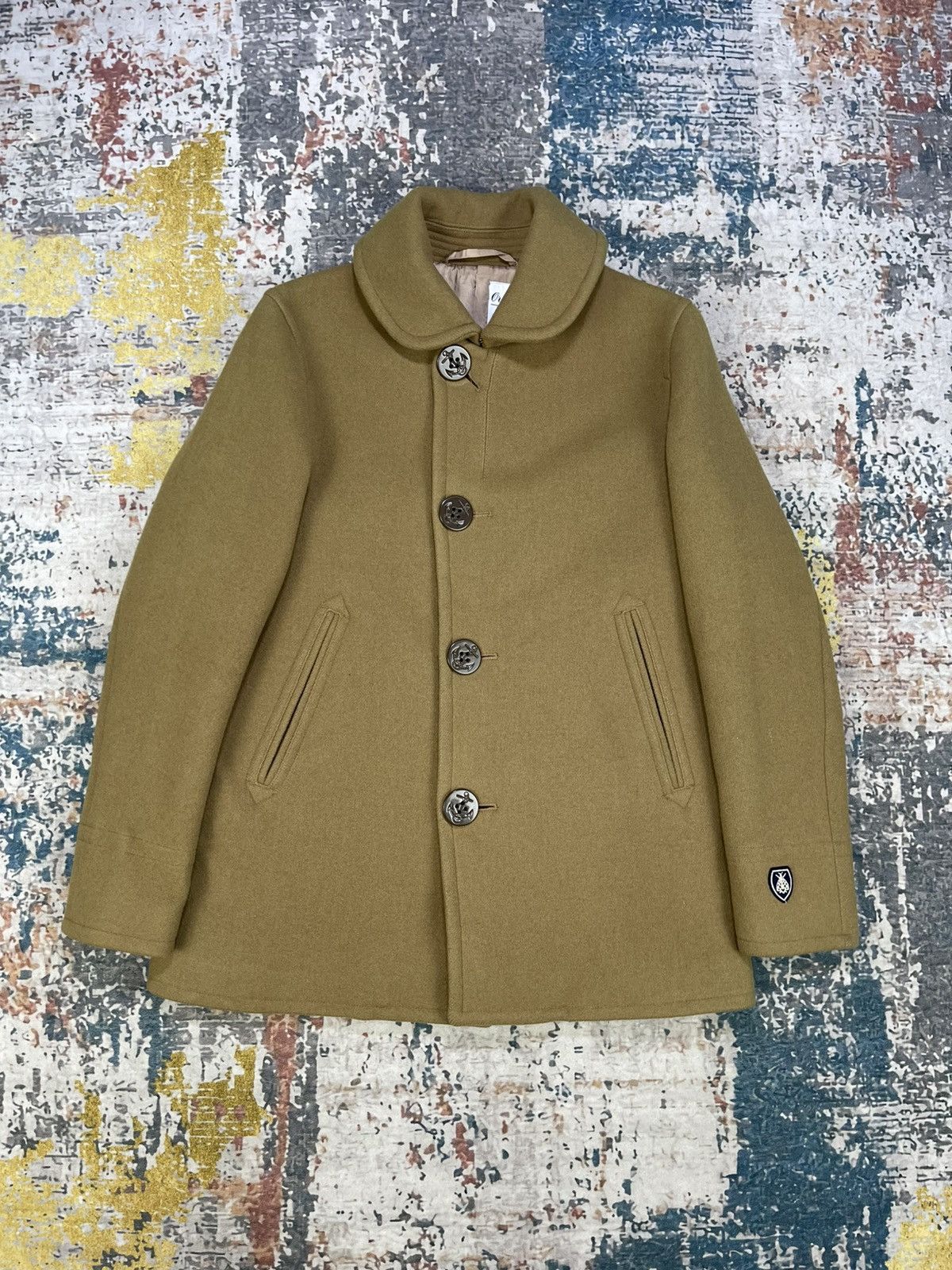 Orcival Orcival Melton Wool Single Breasted Peacoat Size XS / US 0-2 / IT 36-38 - 1 Thumbnail