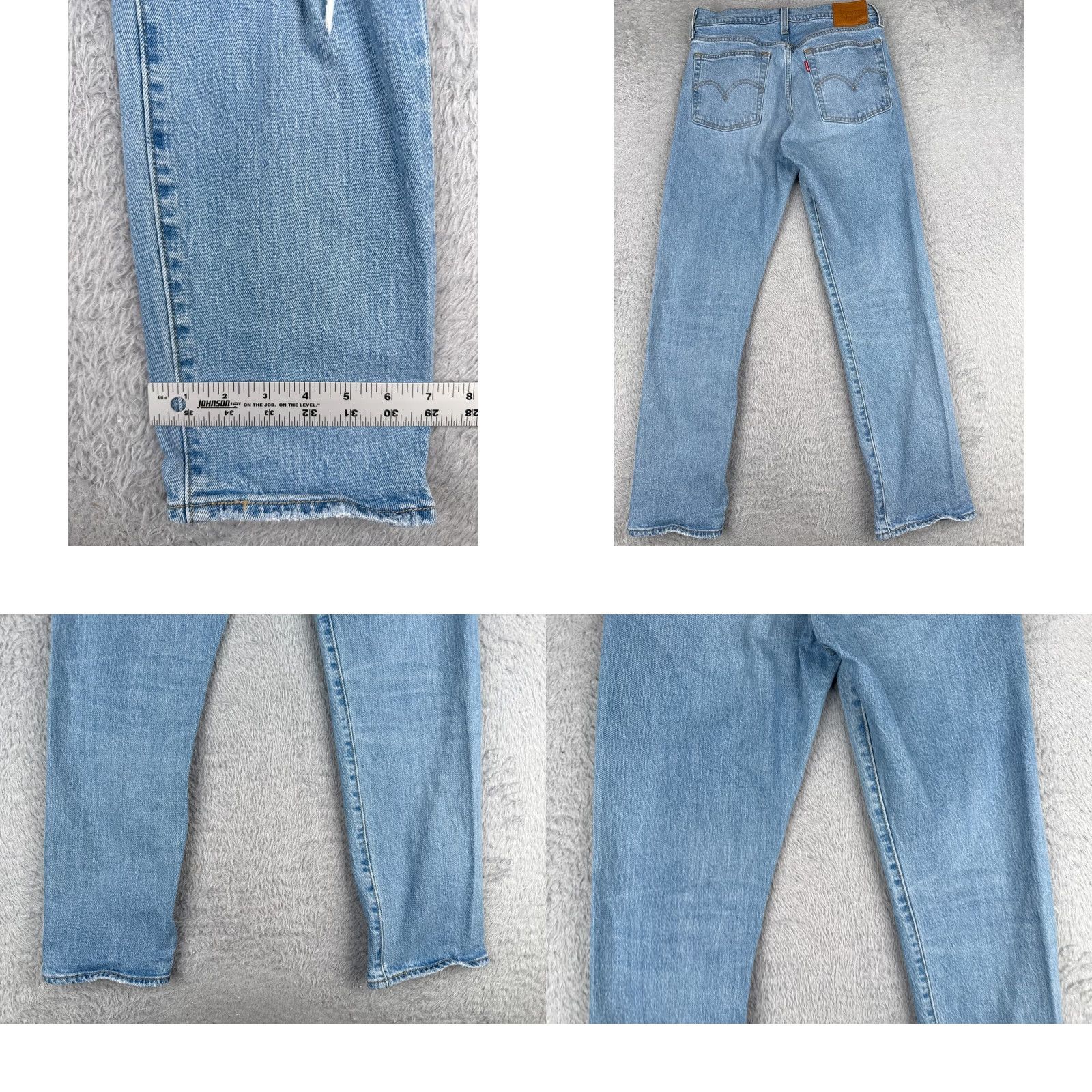 Levi's Levis Jeans Women 27x28 Blue Premium Denim Wedgie Straight Button Fly 27 28 Vintage N/A Size 27" / US 4 / IT 40 - 10 Thumbnail