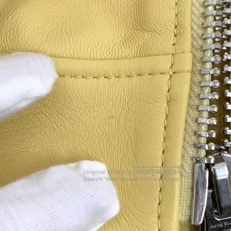 Acne Studios Acne Studios Yellow sheepskin leather collar zip long slee Size 4XL / US 24-26 - 8 Thumbnail
