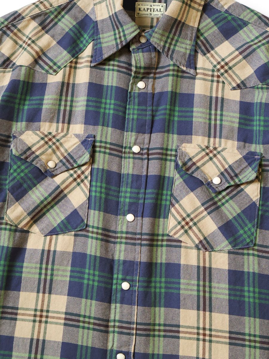 Kapital kapital Columbia-check Husky Western Shirt Size US L / EU 52-54 / 3 - 5 Thumbnail
