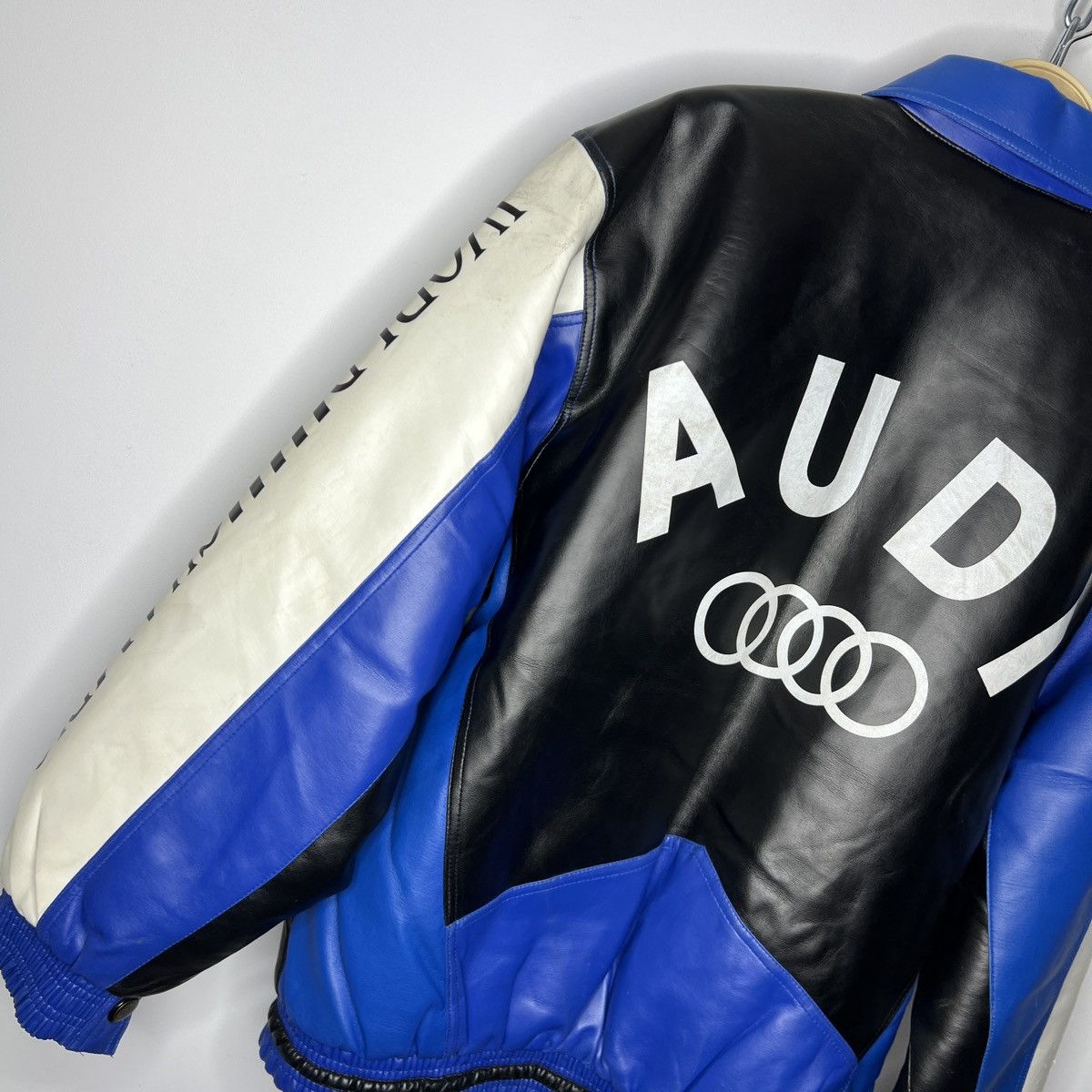 Other Vintage Audi Leather Racing Moto Bomber Jacket 90s Y2K RARE Size US M / EU 48-50 / 2 - 11 Thumbnail