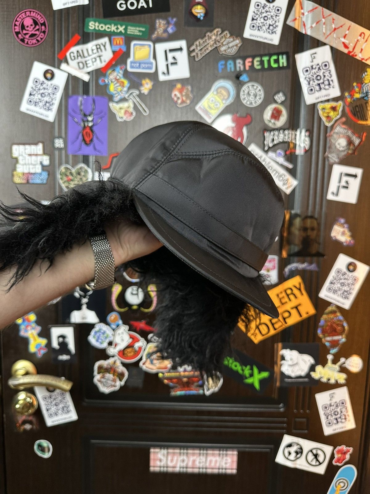 Prada Mohair Nylon Hat