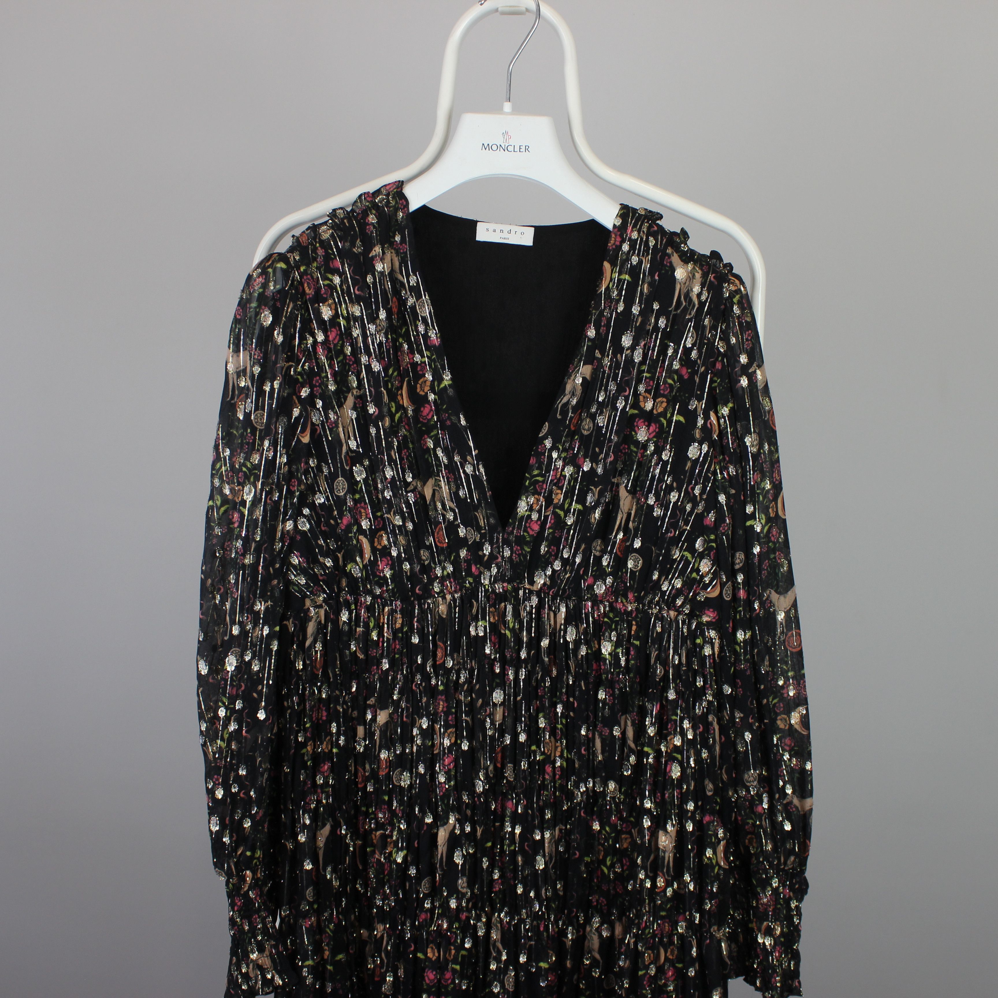 Sandro Sandro Paris dress women Dinna Printed 38 silk Size XS / US 0-2 / IT 36-38 - 4 Thumbnail