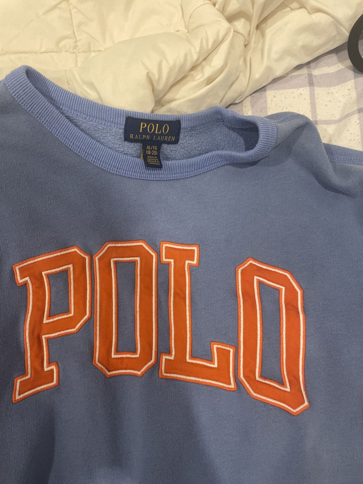 Polo Ralph Lauren × Ralph Lauren The RL Fleece Logo Sweatshirt in Blue Size US XXS / EU 40 - 2 Thumbnail