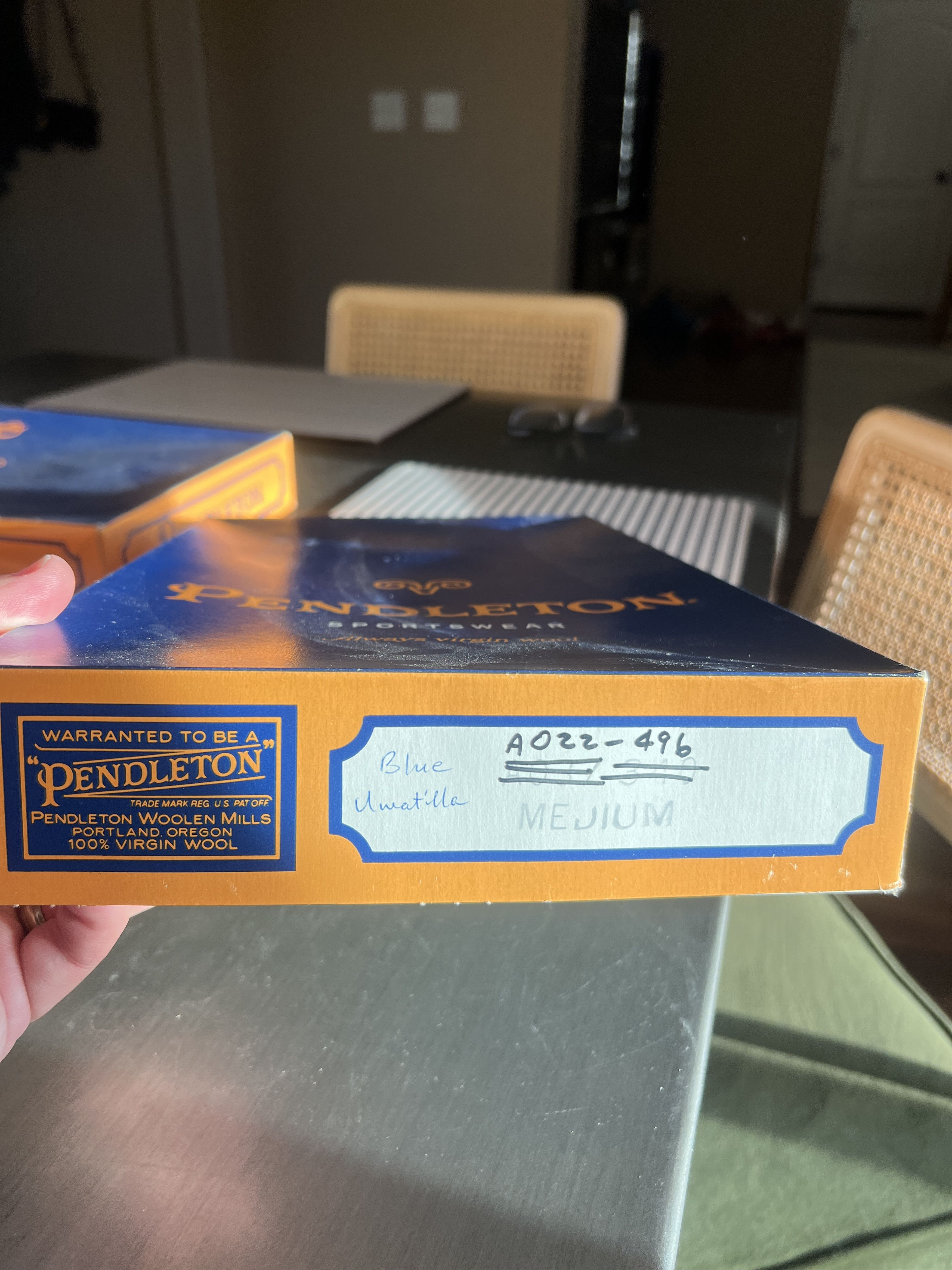 Pendleton Vintage Pendleton Umatilla Blue A022-496 100% Wool Size M Size US M / EU 48-50 / 2 - 5 Thumbnail