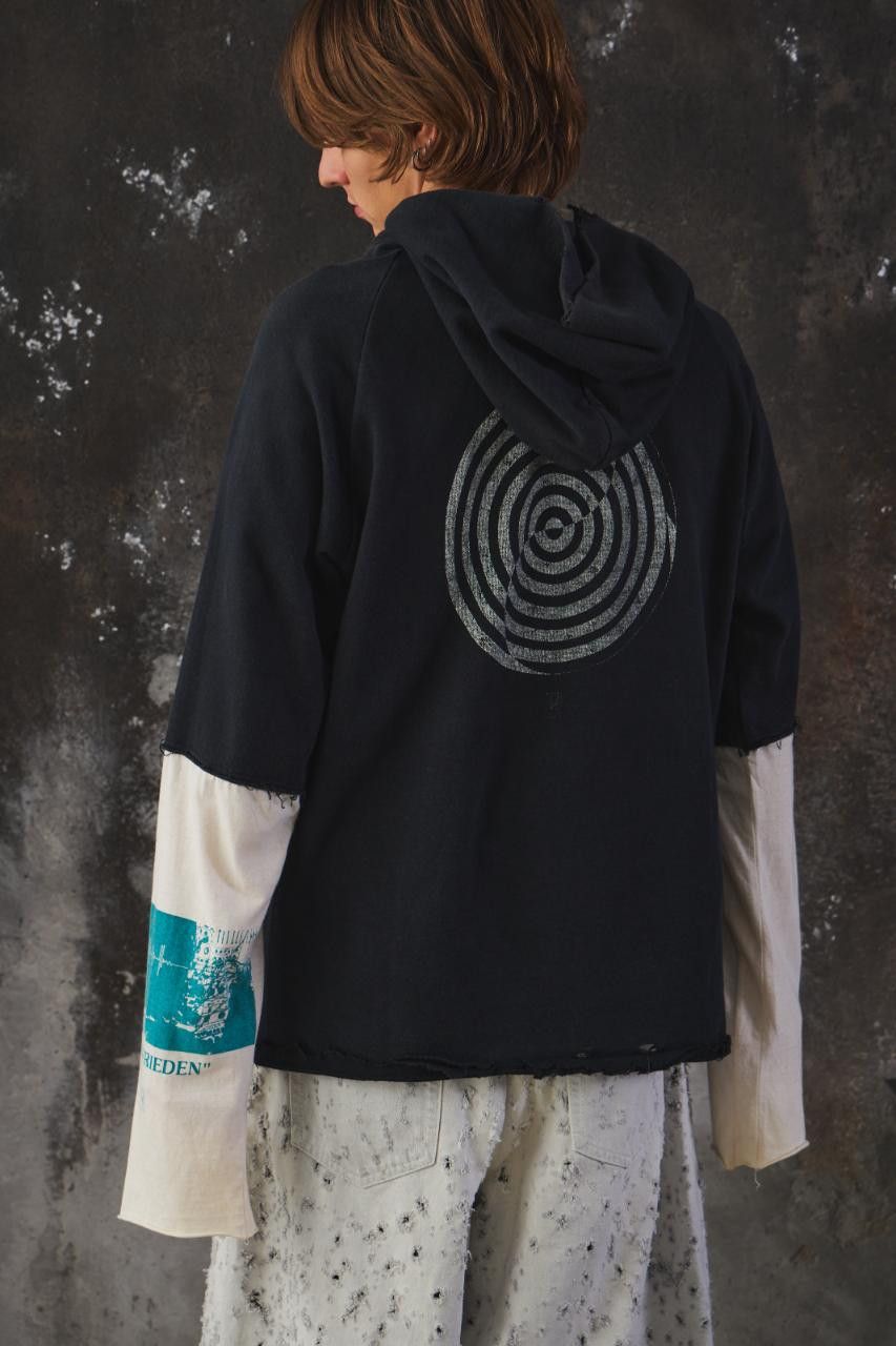 Undercover Undercover 2006SS‘Klaus’ Thrash Distressed Hybrid Hoodie Size US L / EU 52-54 / 3 - 2 Thumbnail