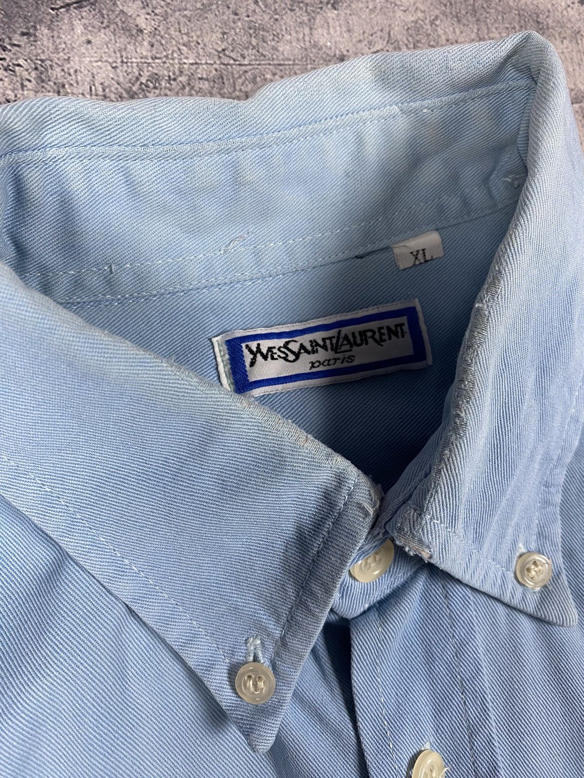 Vintage Vintage 90s Yves Saint Laurent Paris Button Up Shirt Size US XL / EU 56 / 4 - 12 Thumbnail