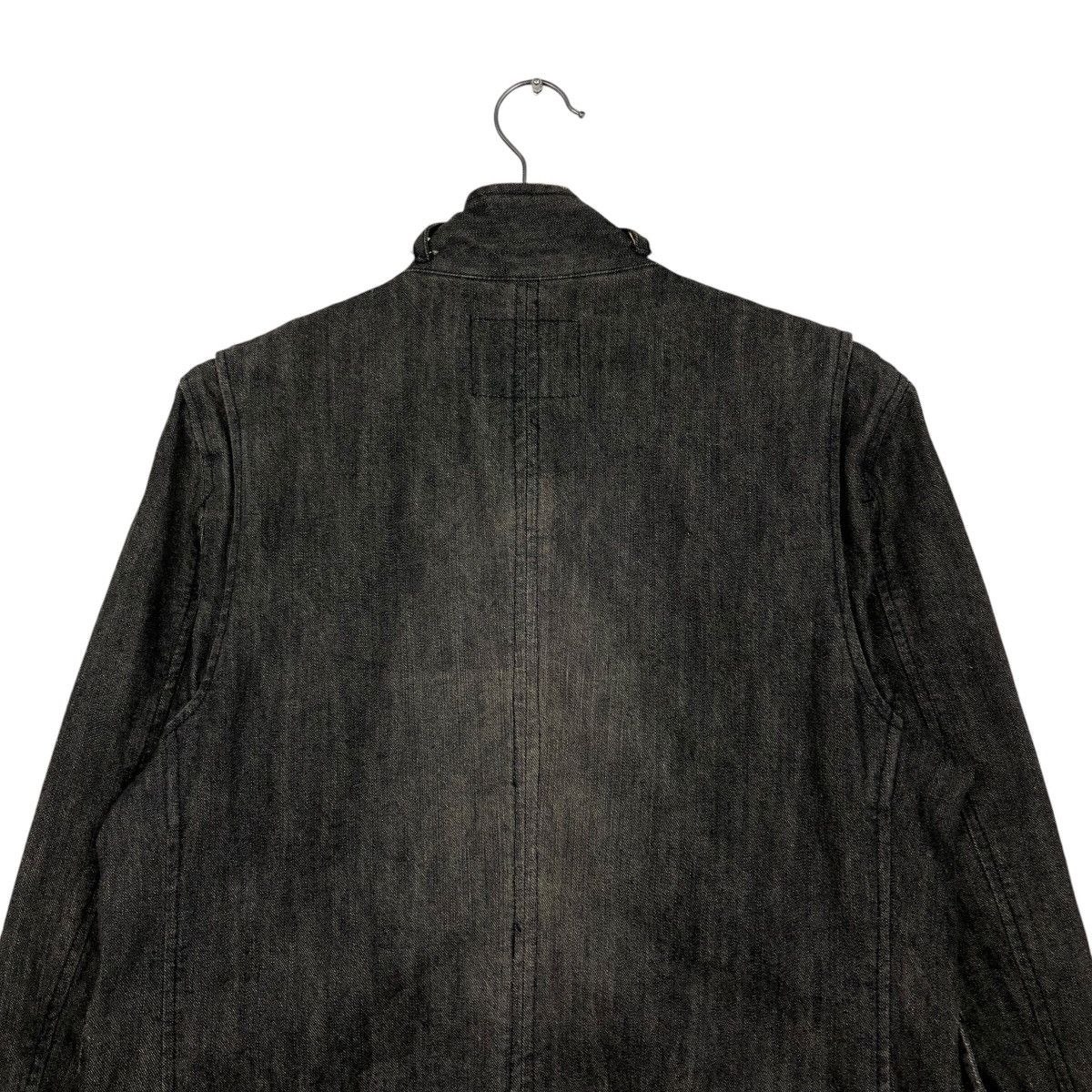 Japanese Brand 📌Vintage Denim Biker Jacket Zipper Issey Miyake Size US M / EU 48-50 / 2 - 10 Thumbnail
