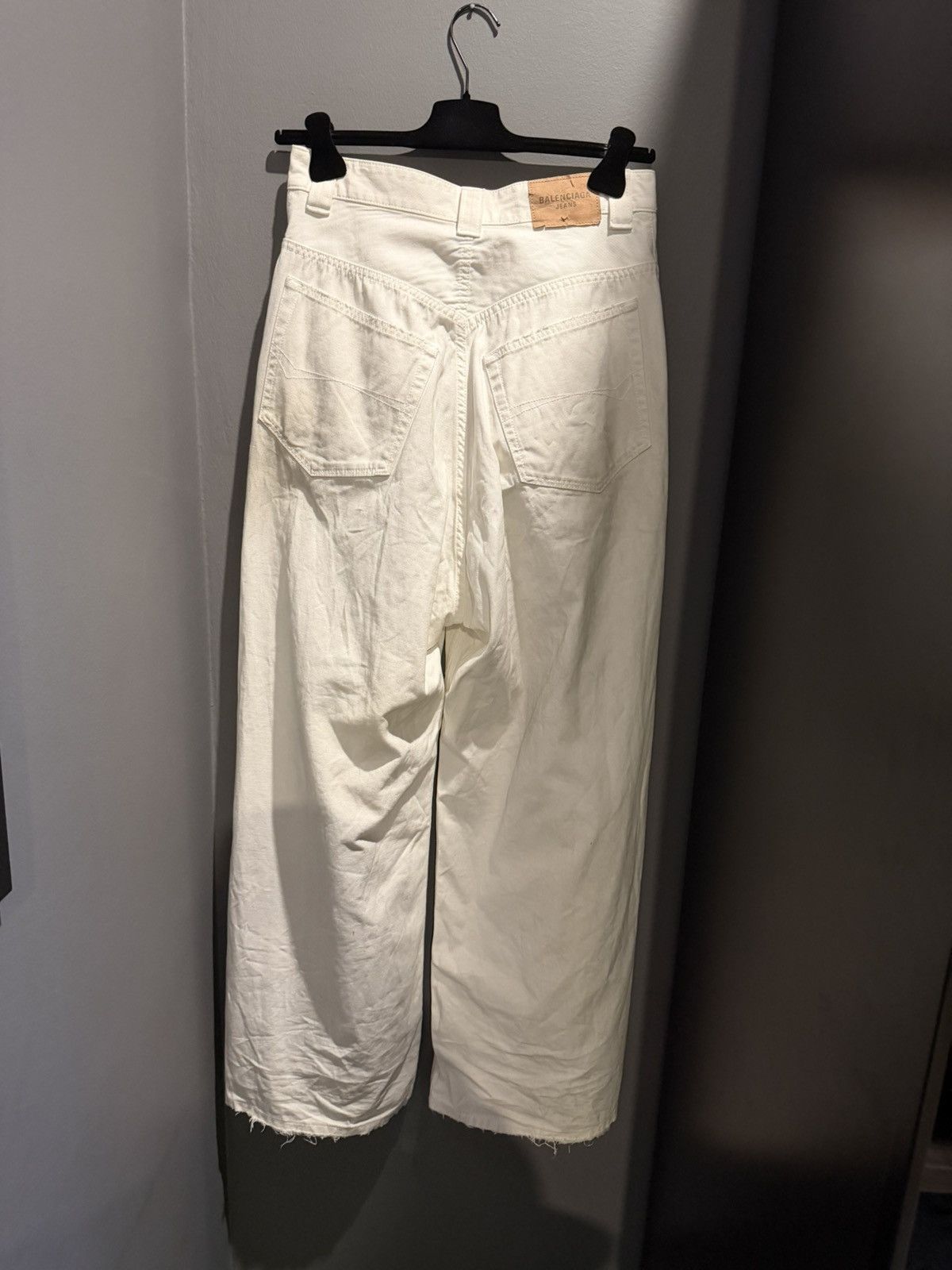 Balenciaga Balenciaga Distressed White Denim Size US 30 / EU 46 - 2 Thumbnail