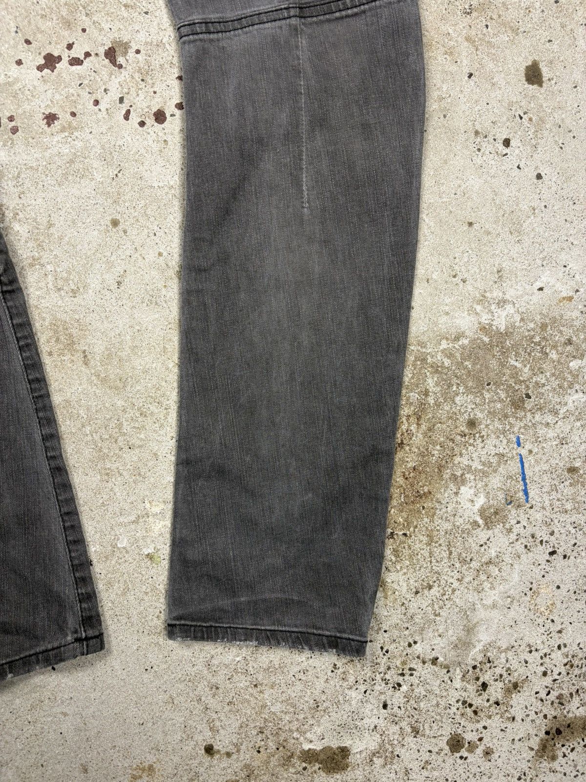 John Galliano 2000s John Galliano Grey Jeans Denim Pants Studs Rhinestones Size 30" / US 8 / IT 44 - 15 Thumbnail