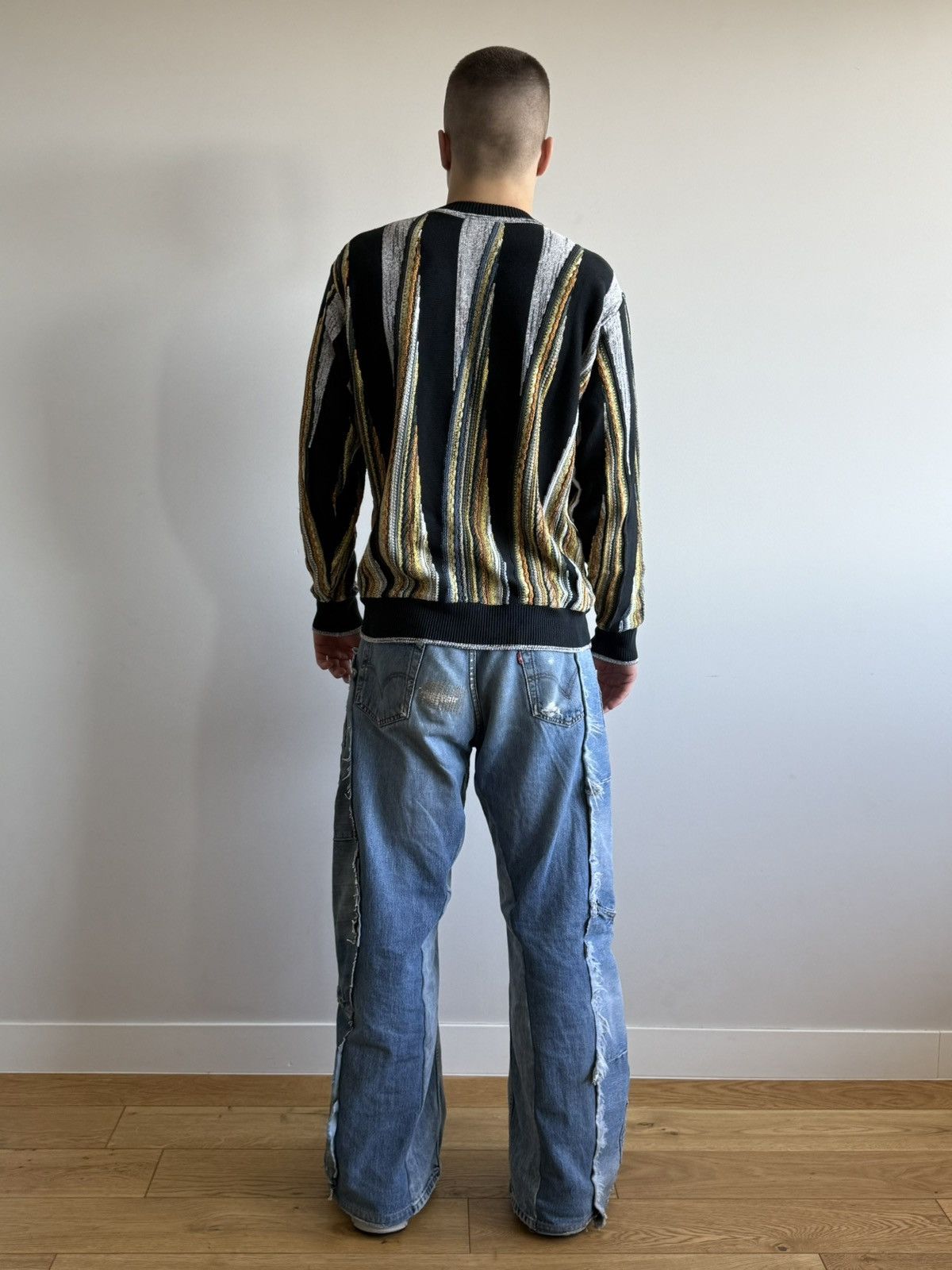Carlo Colucci Carlo Colucci Multi-Color Abstract 3D Knit Pull Sweater Size US L / EU 52-54 / 3 - 9 Thumbnail