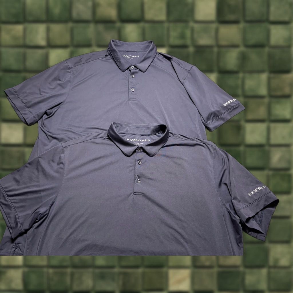 Mizzen+Main Mizzen+Main Polo Shirt Mens XL Sewell Logo LOT OF 2 Size US XL / EU 56 / 4 - 1 Thumbnail