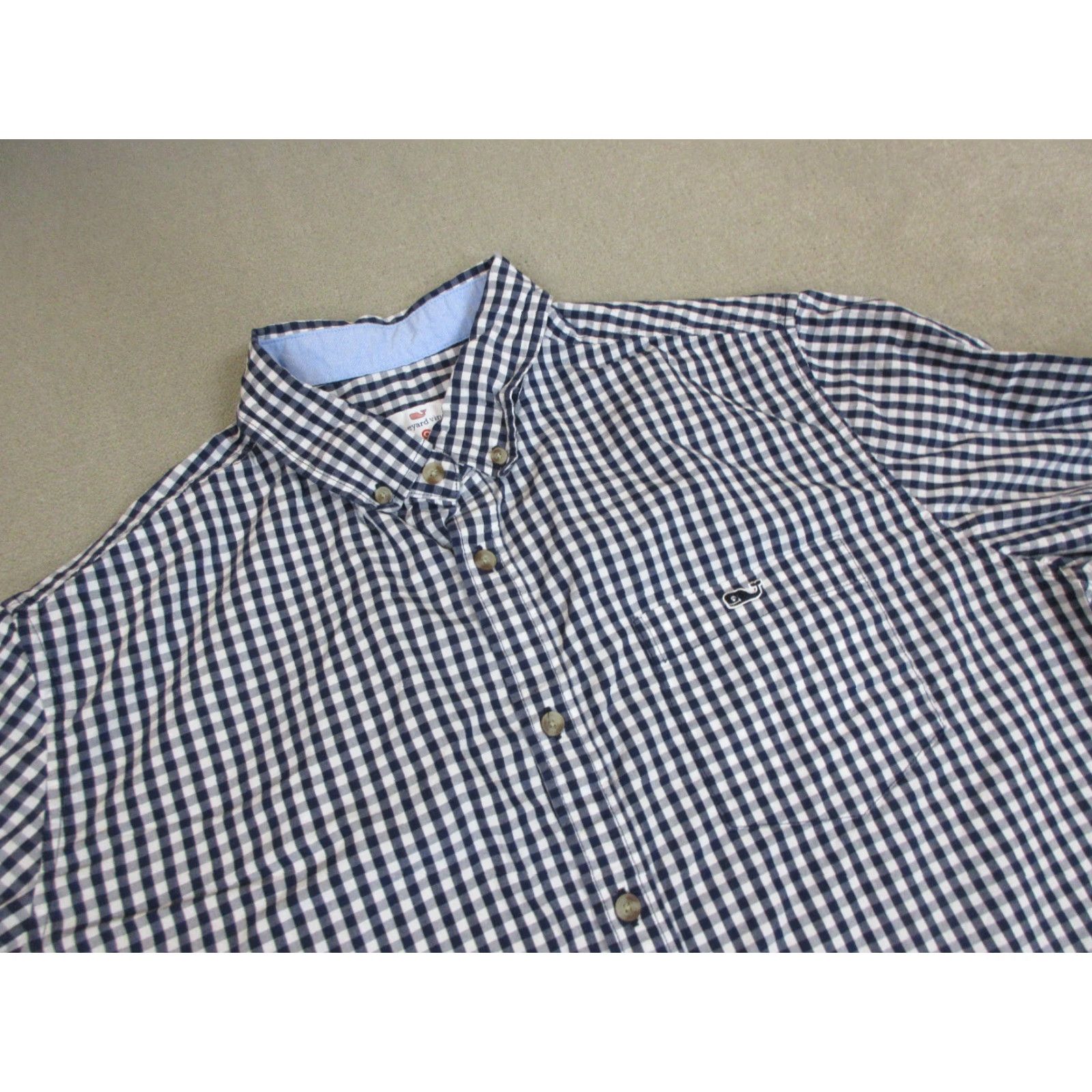 Vineyard Vines Vineyard Vines Shirt Mens Large White Blue Button Up Long Sleeve Collared Target Size US L / EU 52-54 / 3 - 2 Thumbnail