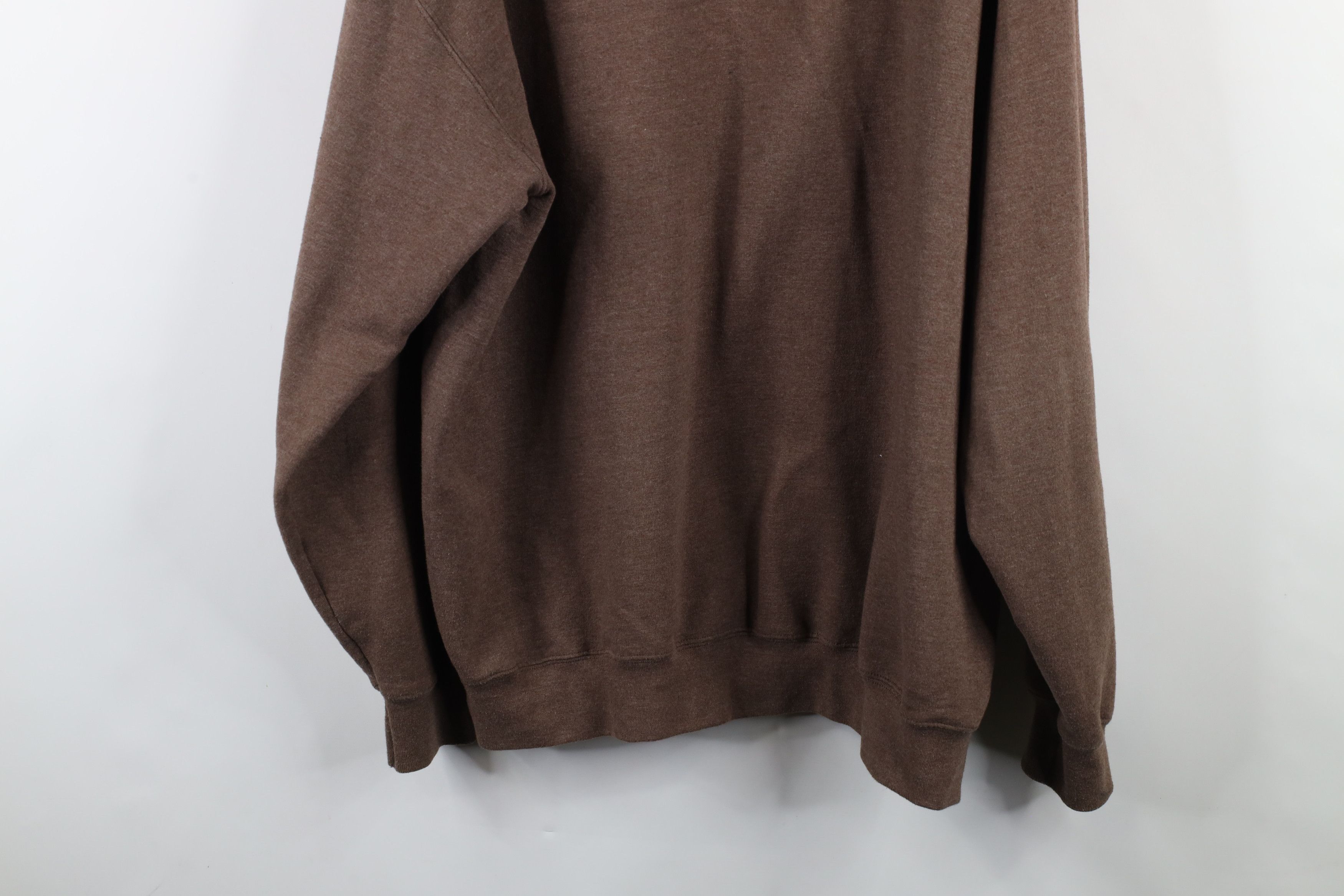 Vintage Vintage Faded Spell Out UPS Hoodie Sweatshirt Heather Brown Size US XXL / EU 58 / 5 - 13 Thumbnail
