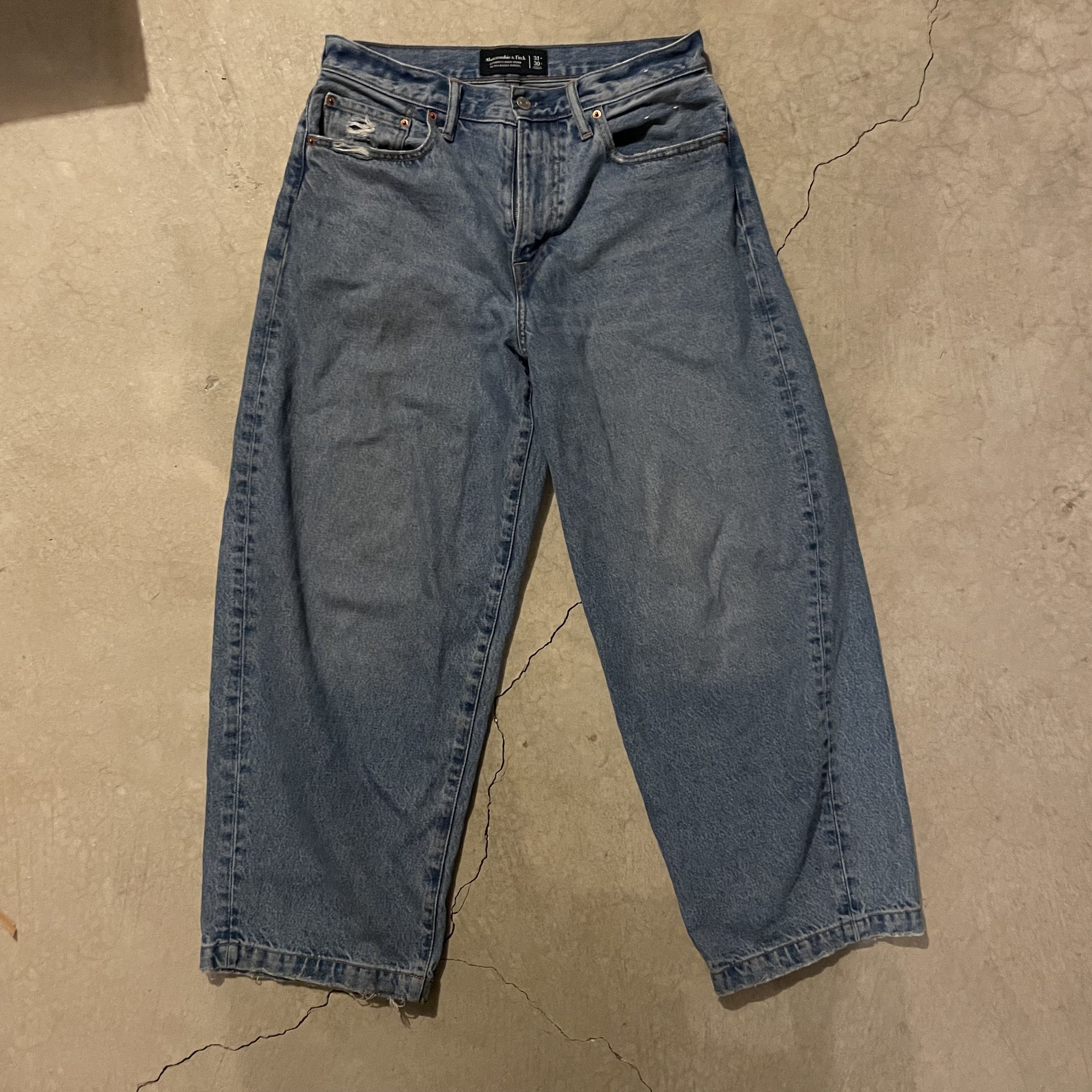 Abercrombie & Fitch × Vintage Abercrombie & Fitch Ultra Baggy Barrel Jeans Size US 30 / EU 46 - 1 Thumbnail