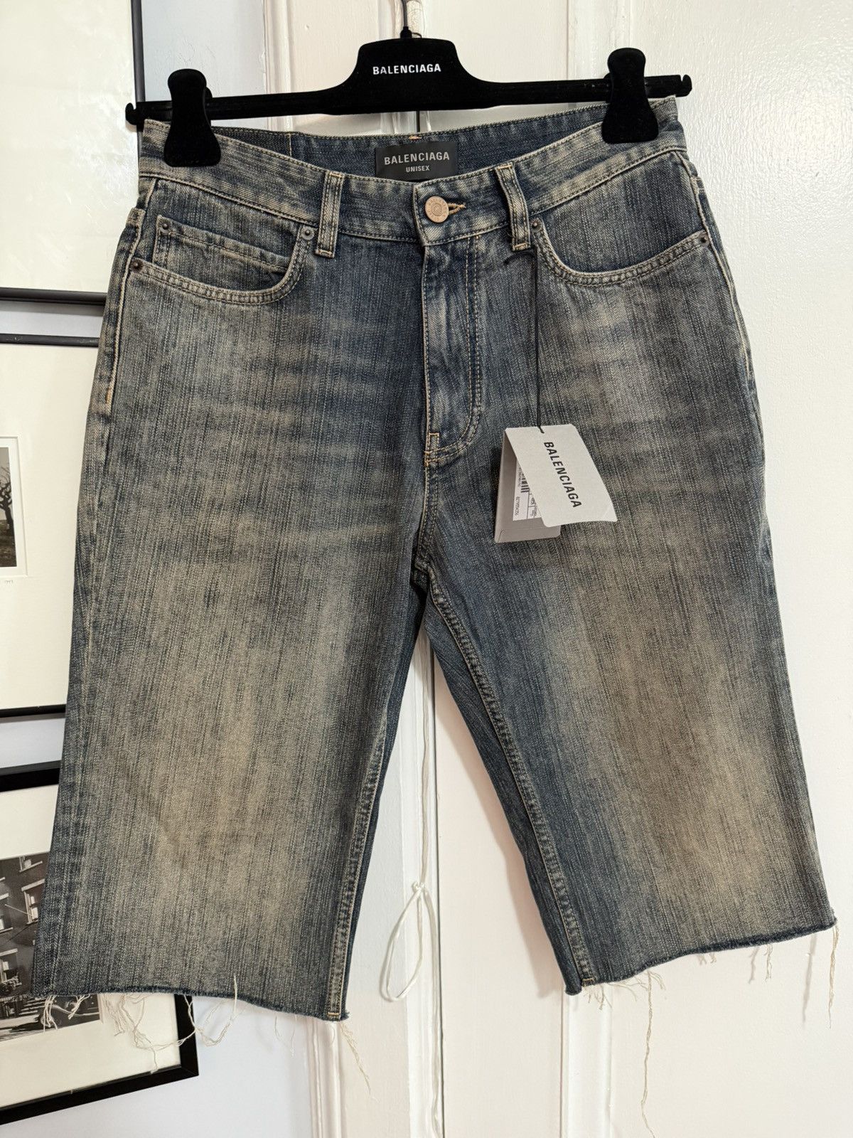 Balenciaga New Fall 23 Slim Ring Denim Short [M] Size US 32 / EU 48 - 1 Thumbnail