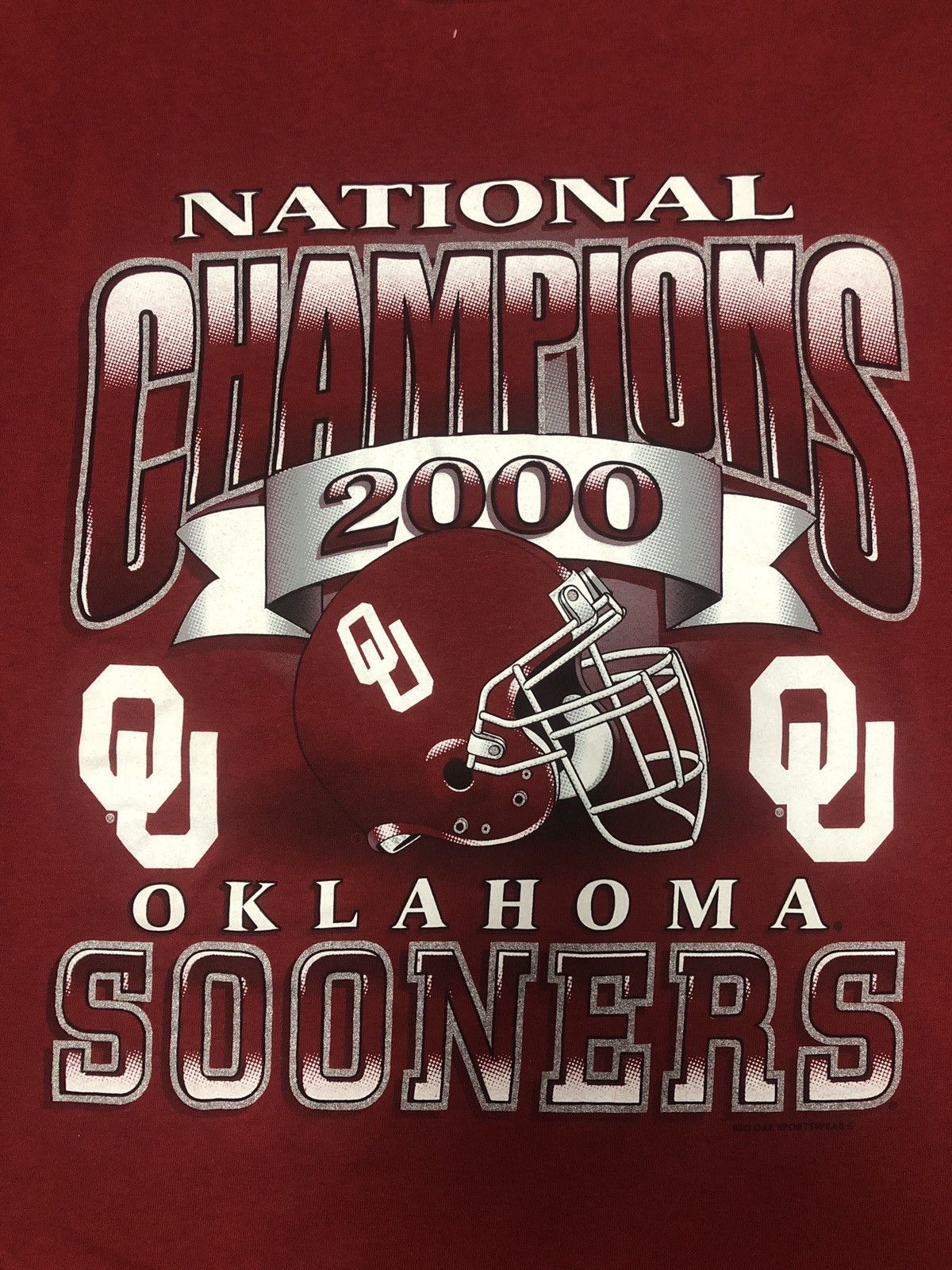 Vintage Vintage Y2K Oaklahoma Sooners 2000 National Champions Tee Size US L / EU 52-54 / 3 - 7 Thumbnail