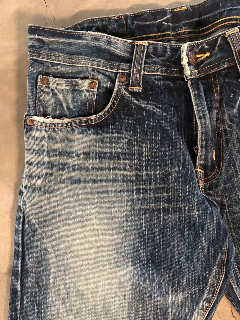 Edwin Vintage Edwin Flare Made In Japan Crazy Art Size 31" - 11 Thumbnail