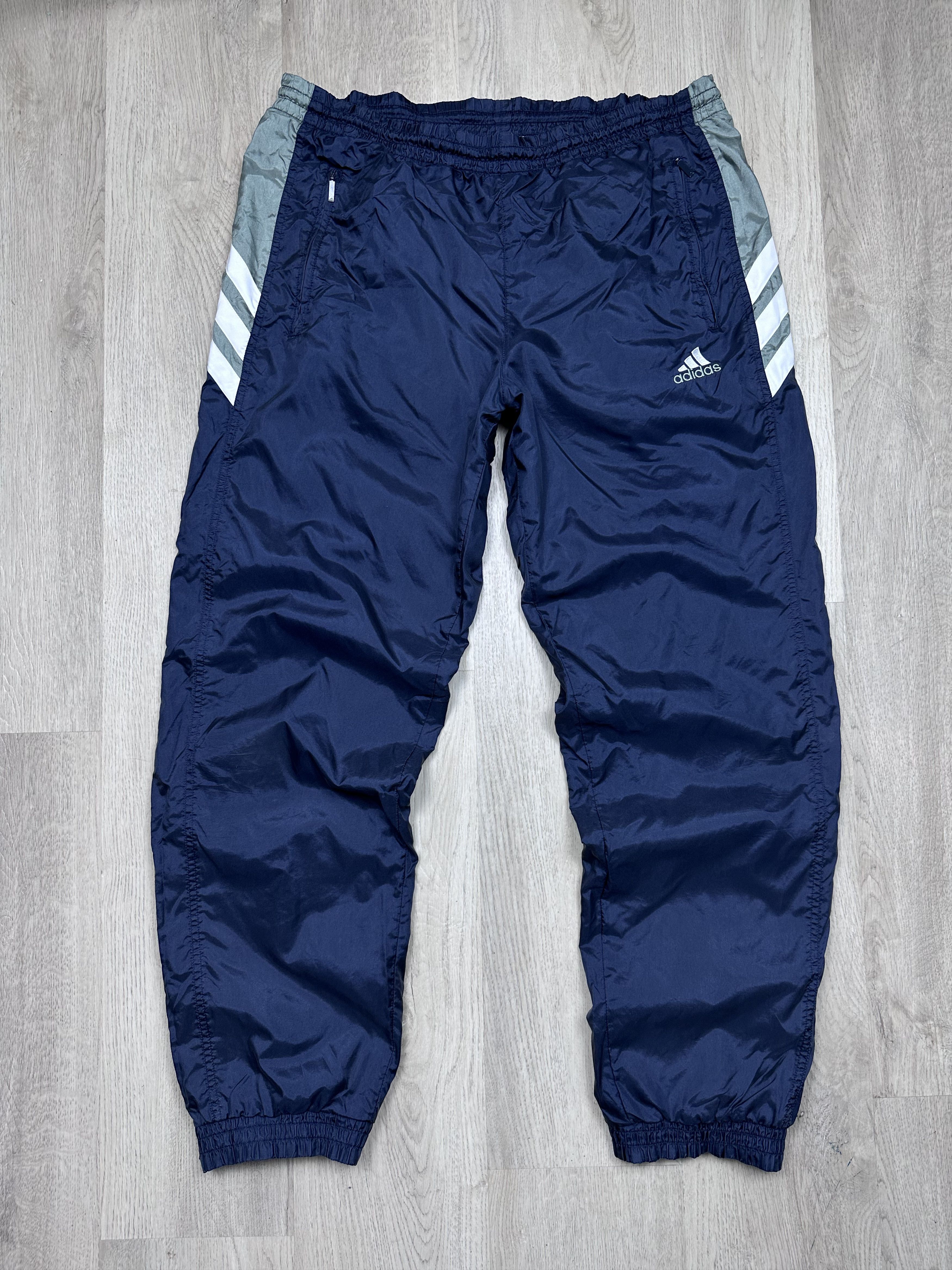Adidas × Vintage Adidas Vintage Mens Baggy Nylon Track Pants Size US 32 / EU 48 - 1 Thumbnail