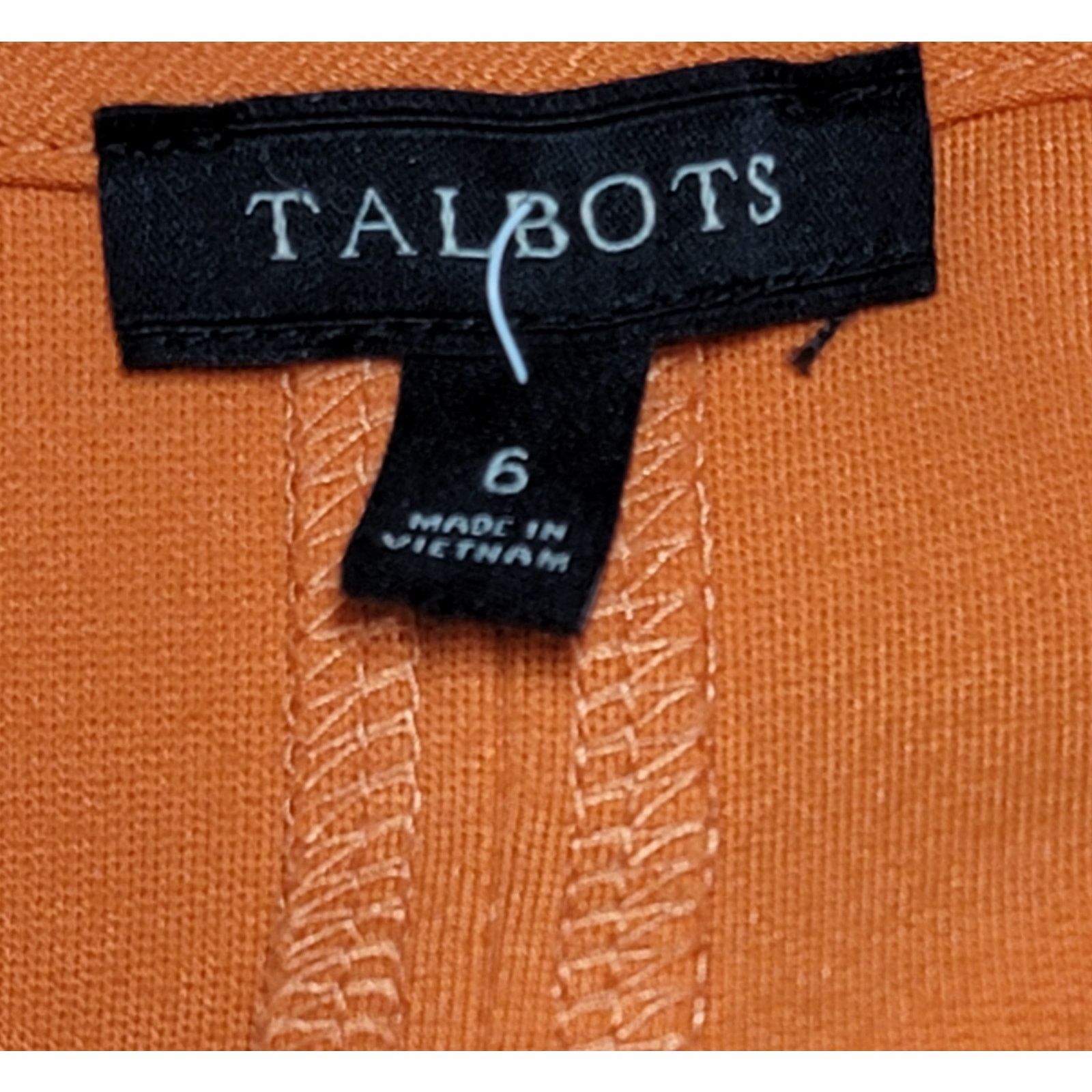 Other Talbots Pink Orange Color Block Sheath Short Sleeve Dress 6 Size M / US 6-8 / IT 42-44 - 3 Thumbnail