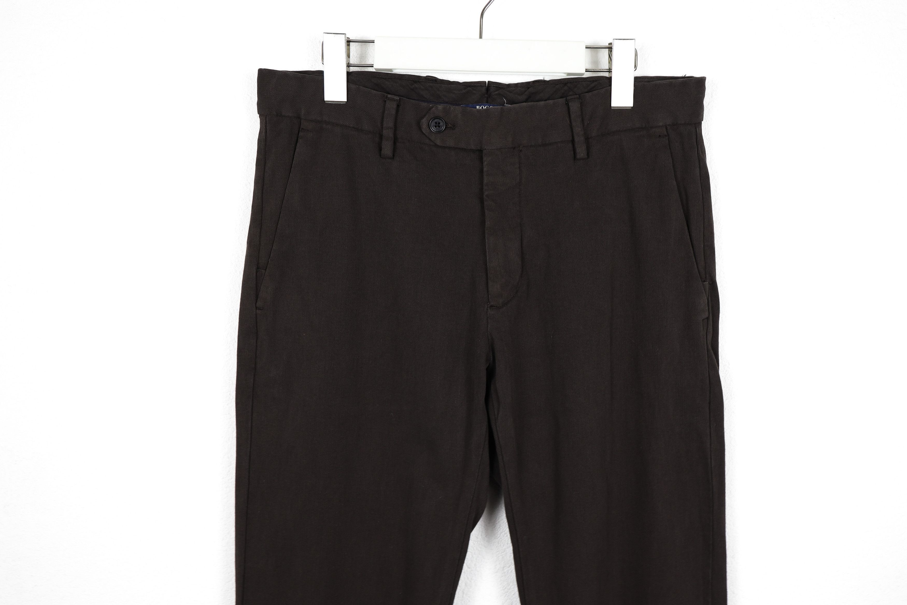 Boggi Boggi Milano Twill Cotton Washed Chino Pants Trousers Size US 32 / EU 48 - 2 Thumbnail