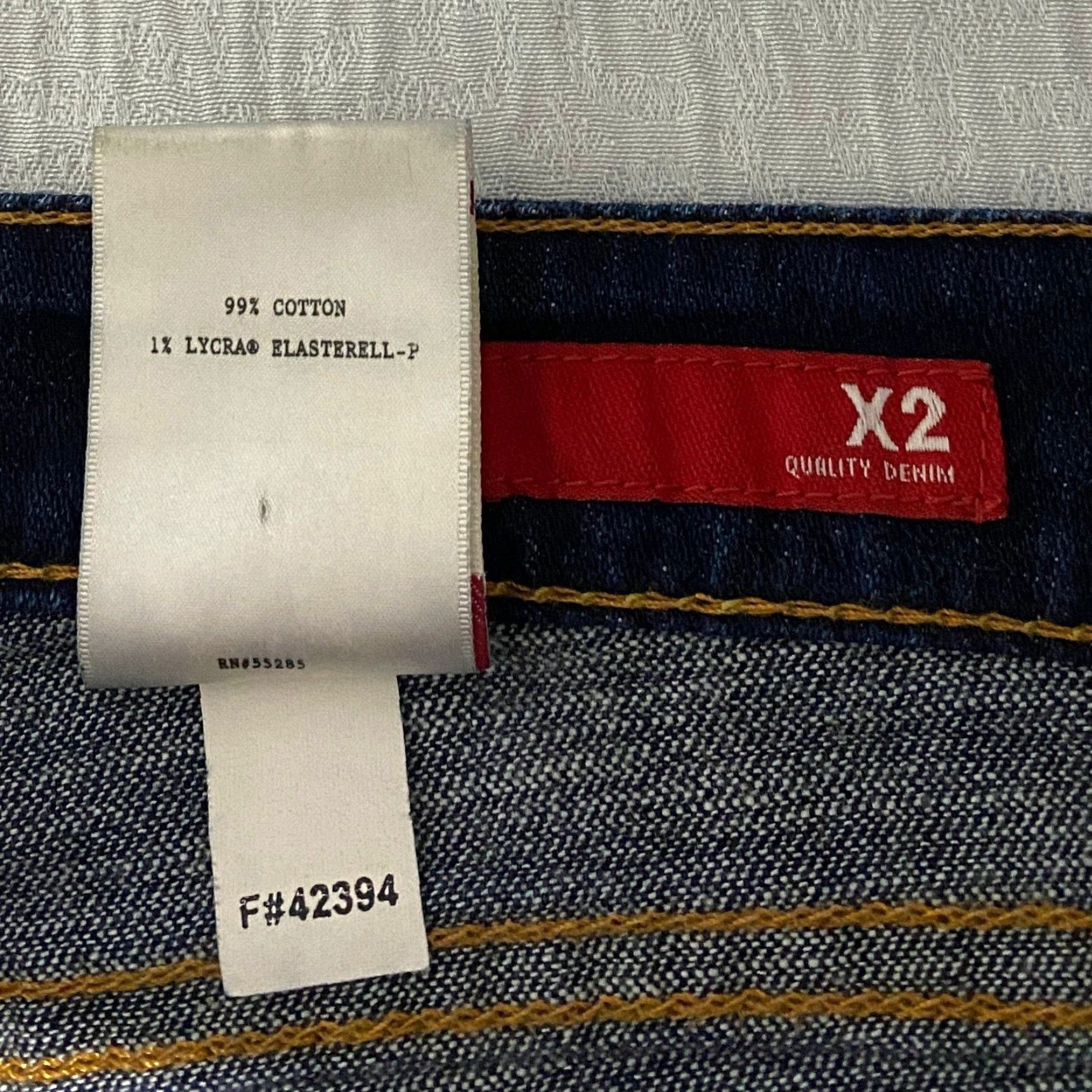 Denime X2 Jeans Skinny Women's Size 0 Blue 30x33 Denim Low Rise Pocket Embroidered 5-Pocket Quality Size 25" / US 0 / IT 36 - 6 Thumbnail