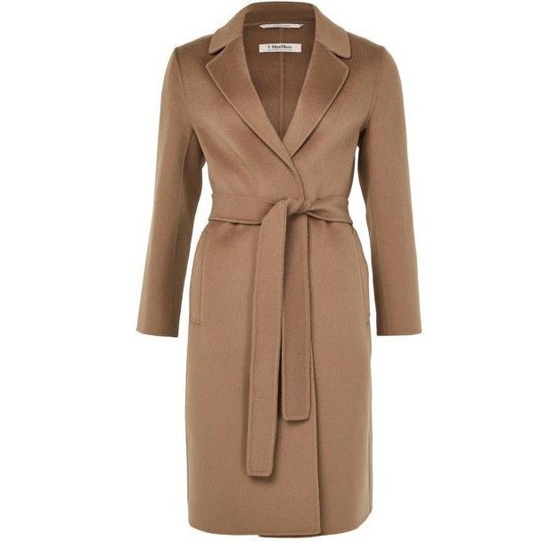 Max Mara MAX MARA Park Belted Brown Wool Long Coat New & Authentic (W Size XS / US 0-2 / IT 36-38 - 1 Thumbnail