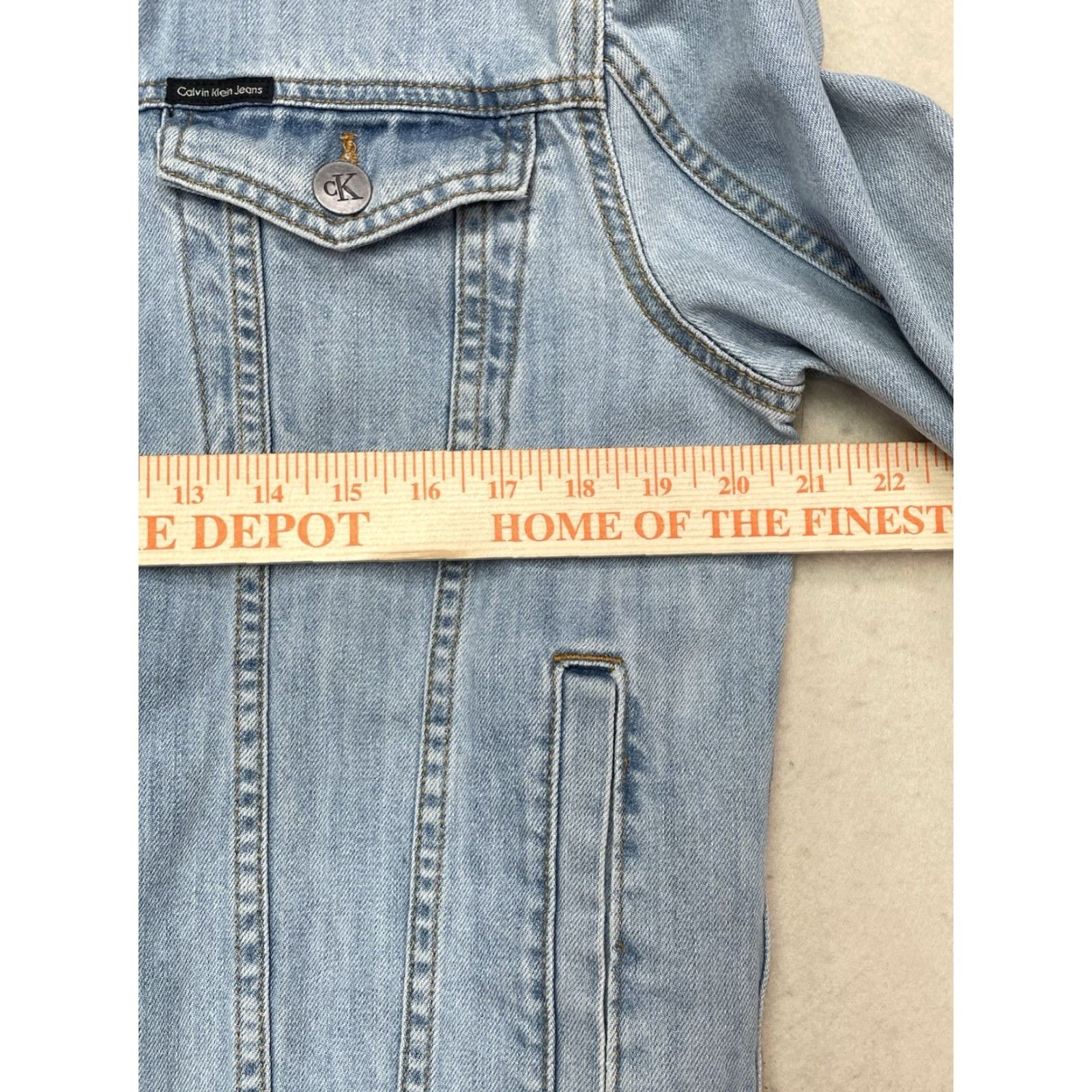 Calvin Klein Calvin Klein Denim Jacket Women’s Size M Blue 100% Cotton Denim Jacket Pockets Size M / US 6-8 / IT 42-44 - 5 Thumbnail