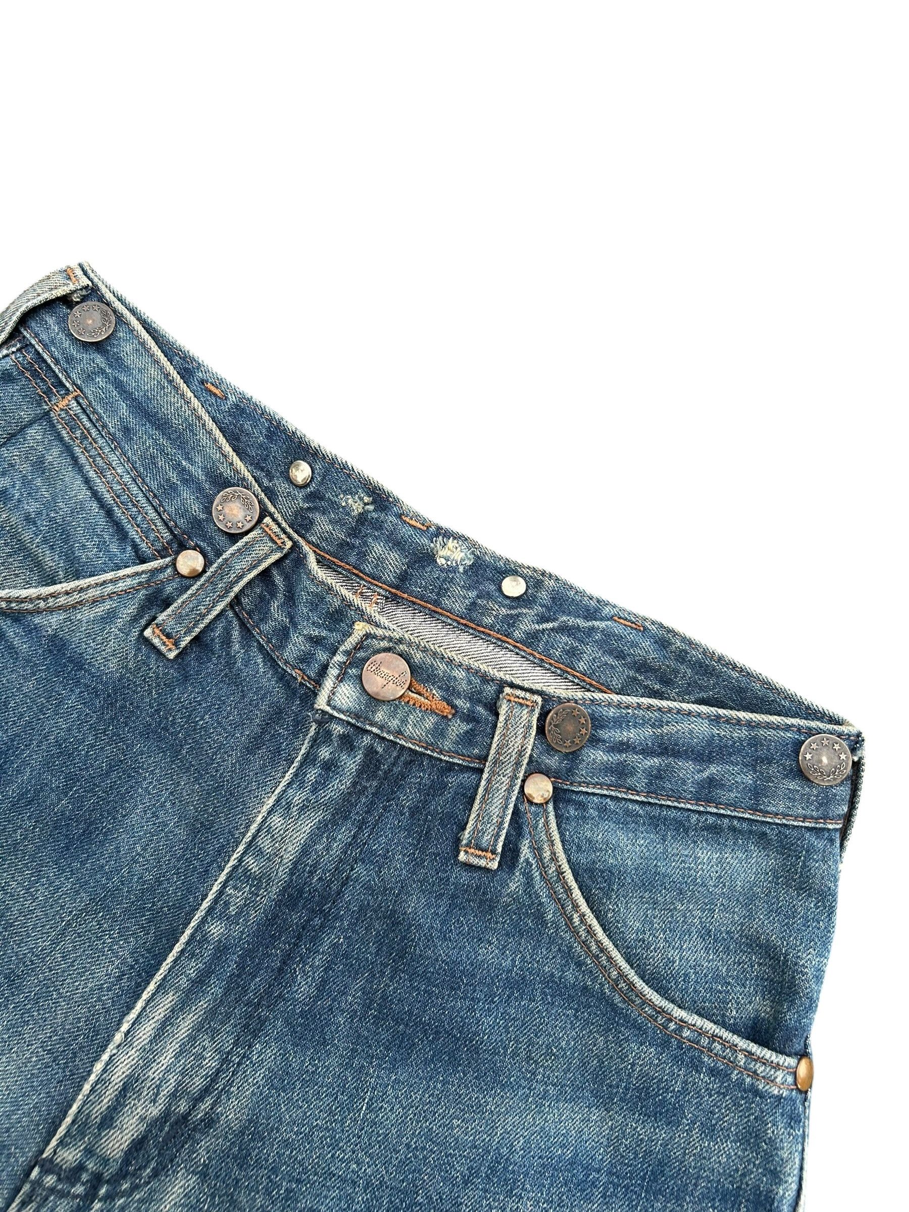 Kapital × Vintage × Wrangler Vintage Wrangler Selvedge Rusty Mud Wash Denim Jeans Size US 28 / EU 44 - 6 Thumbnail