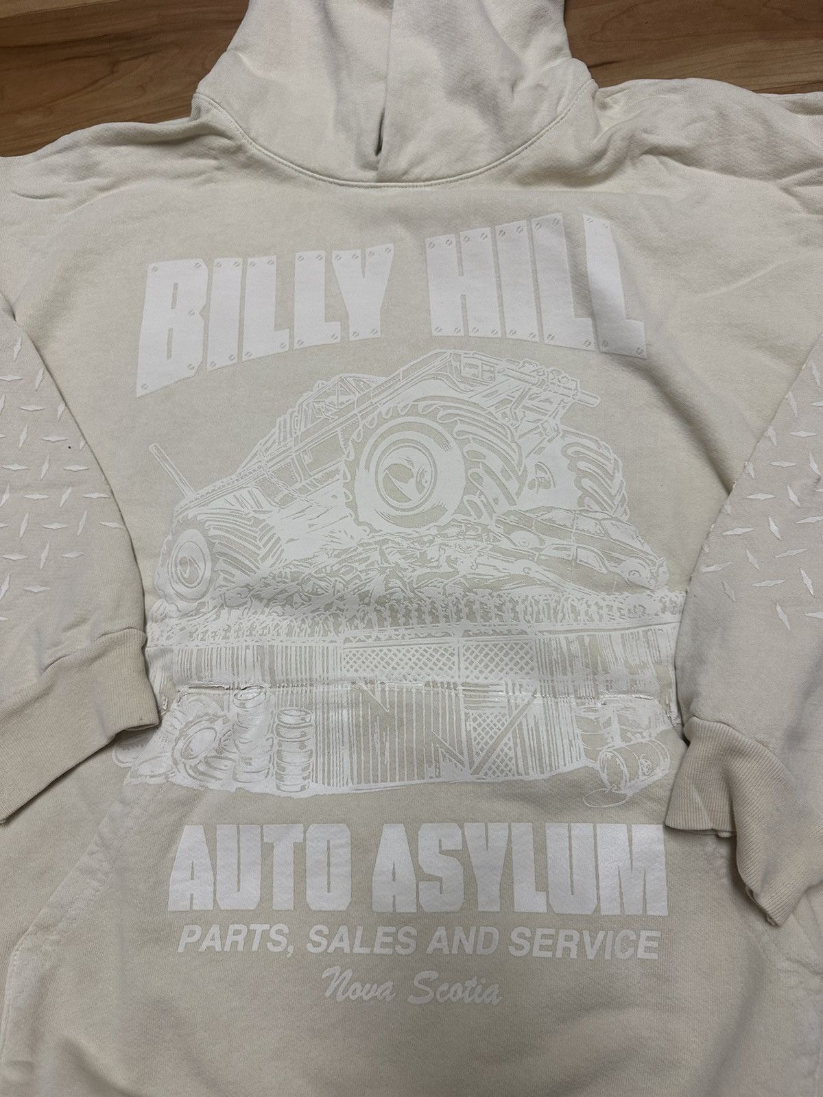 Billy Hill 2XL Billy Hill Auto Asylum Cream Hoodie Size US XXL / EU 58 / 5 - 2 Thumbnail