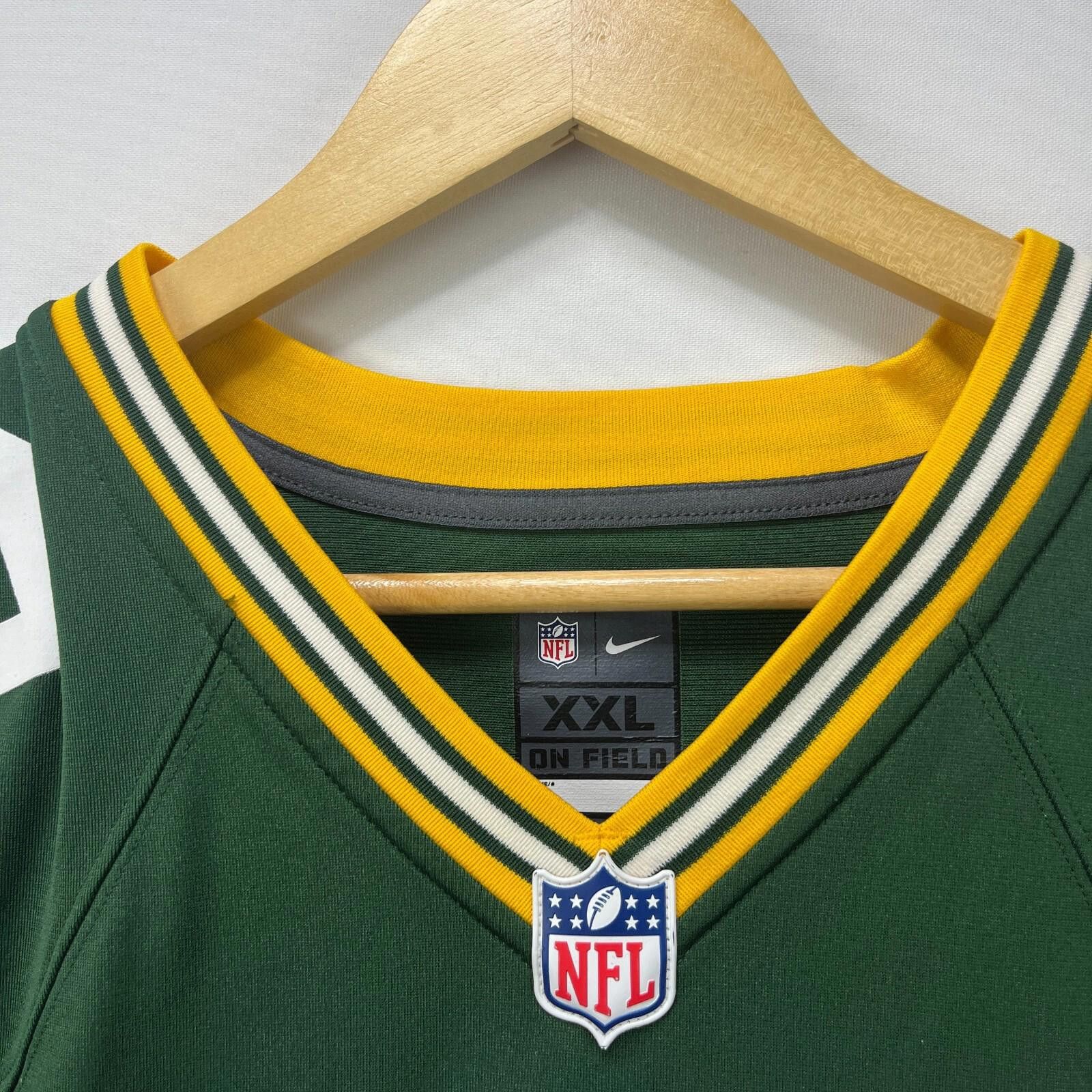 Nike Vintage Nike Green Bay Packers 12 Aaron Rodgers Jersey 2XL Size ONE SIZE - 6 Thumbnail