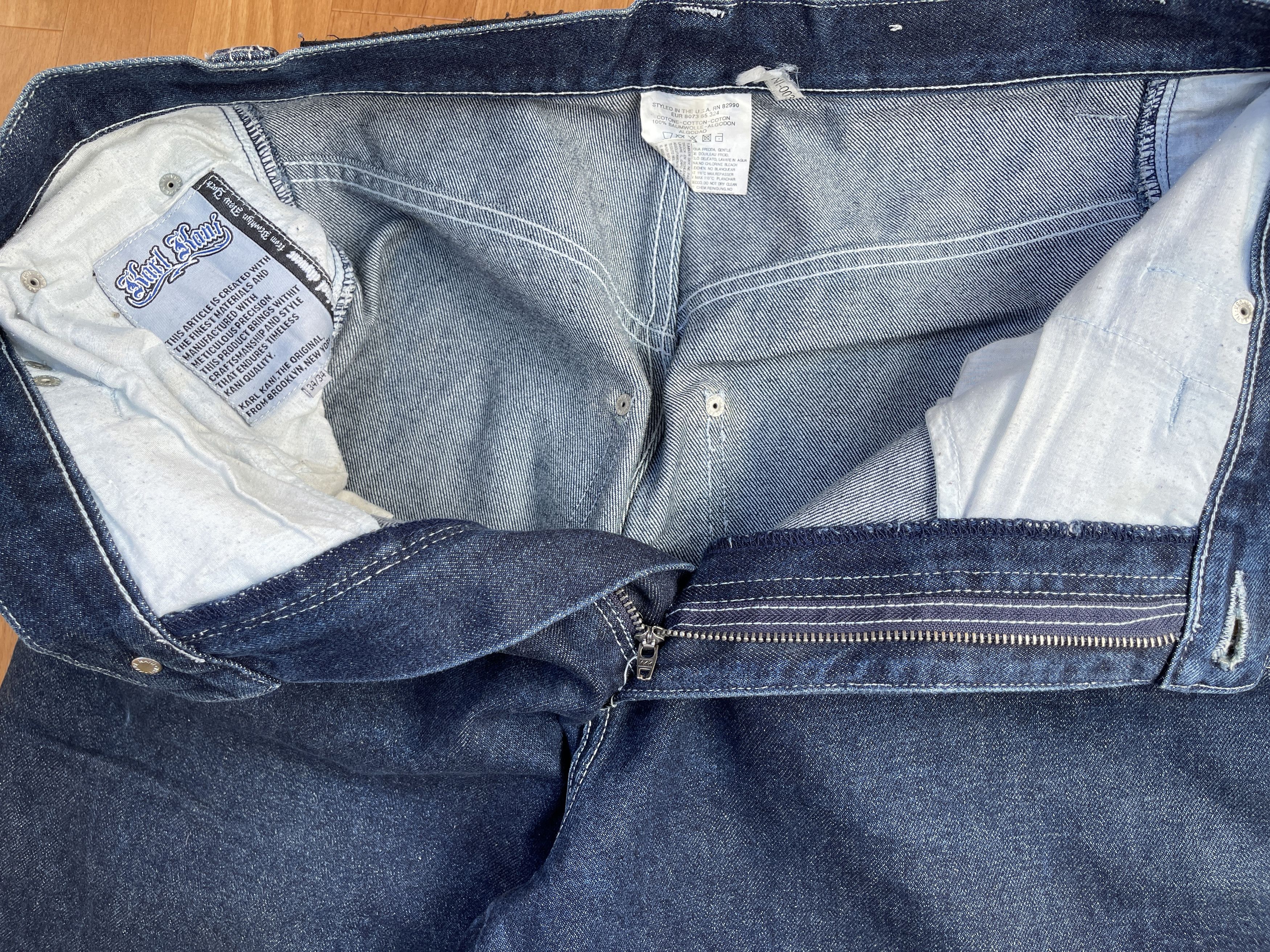 Karl Kani KARL KANI jeans, baggy, vintage Kani jeans, 90s hip hop W 34 Size US 34 / EU 50 - 11 Thumbnail