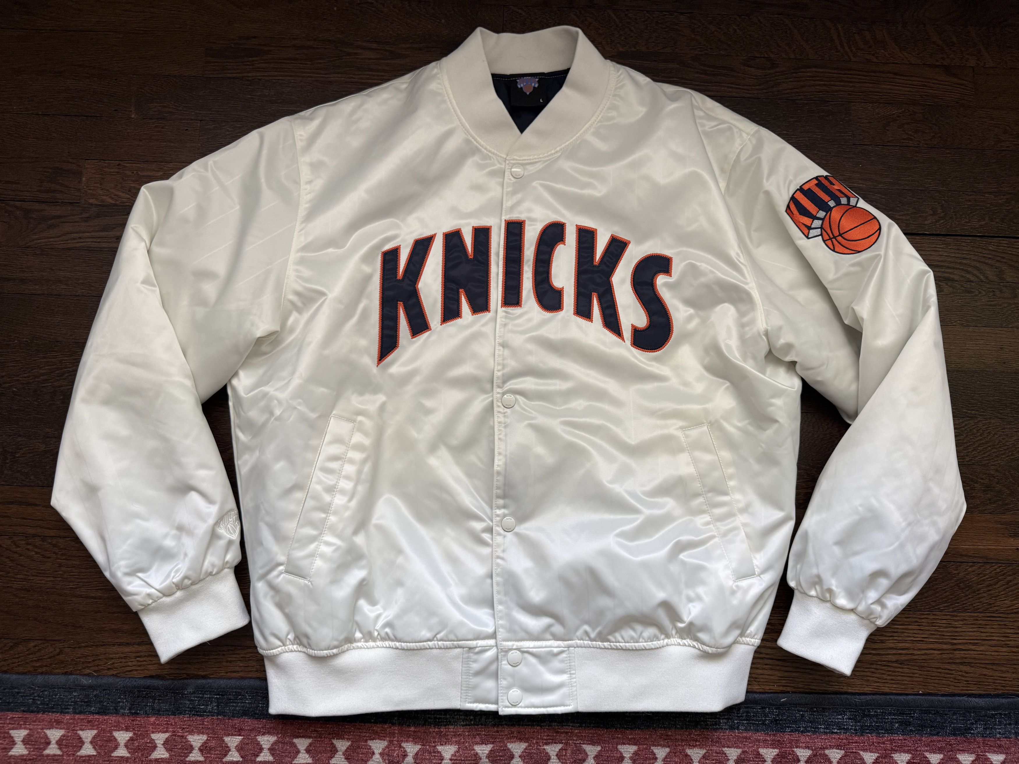 Kith Kith x MLB Los Angeles Dodgers Satin Bomber | Grailed