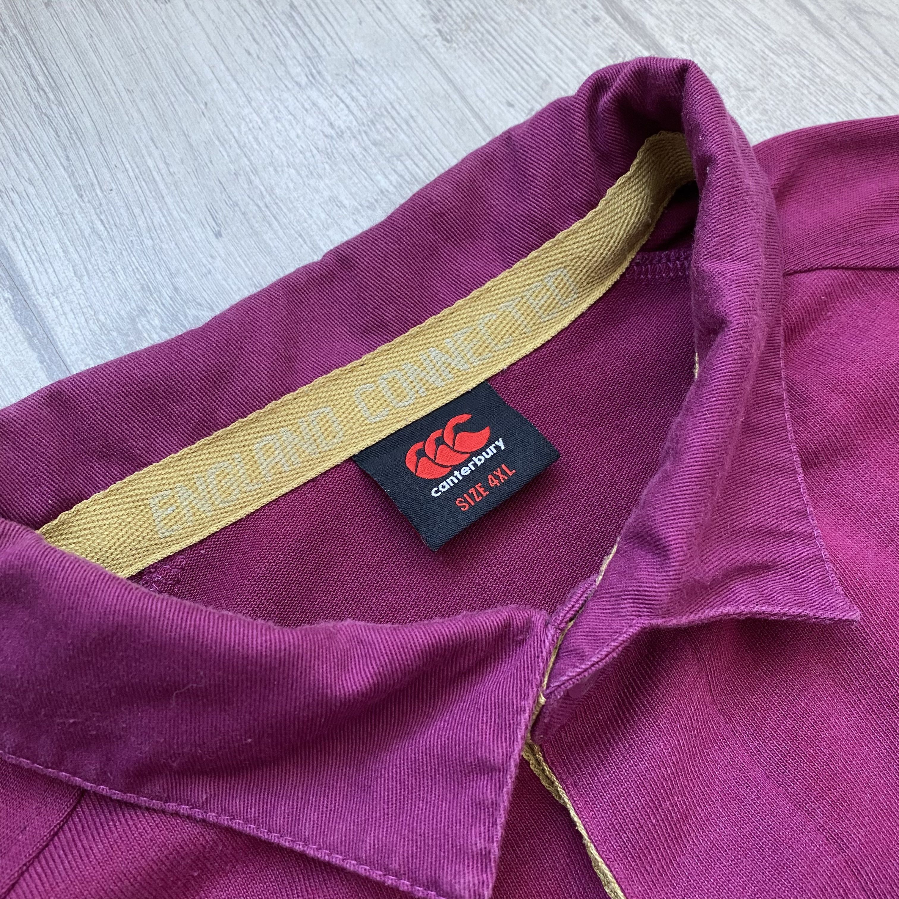 Canterbury of New Zealand 4XL❗️ Vintage England Rugby Soccer Jersey Blockore Y2K Style Size US XXL / EU 58 / 5 - 4 Thumbnail