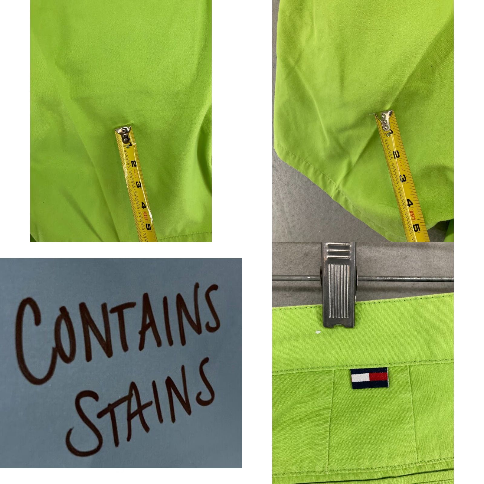 Tommy Hilfiger Tommy Hilfiger Women's Shorts 12 Green Pleated High Rise Casual Vintage Preppy Size 34" / US 12 / IT 48 - 8 Thumbnail