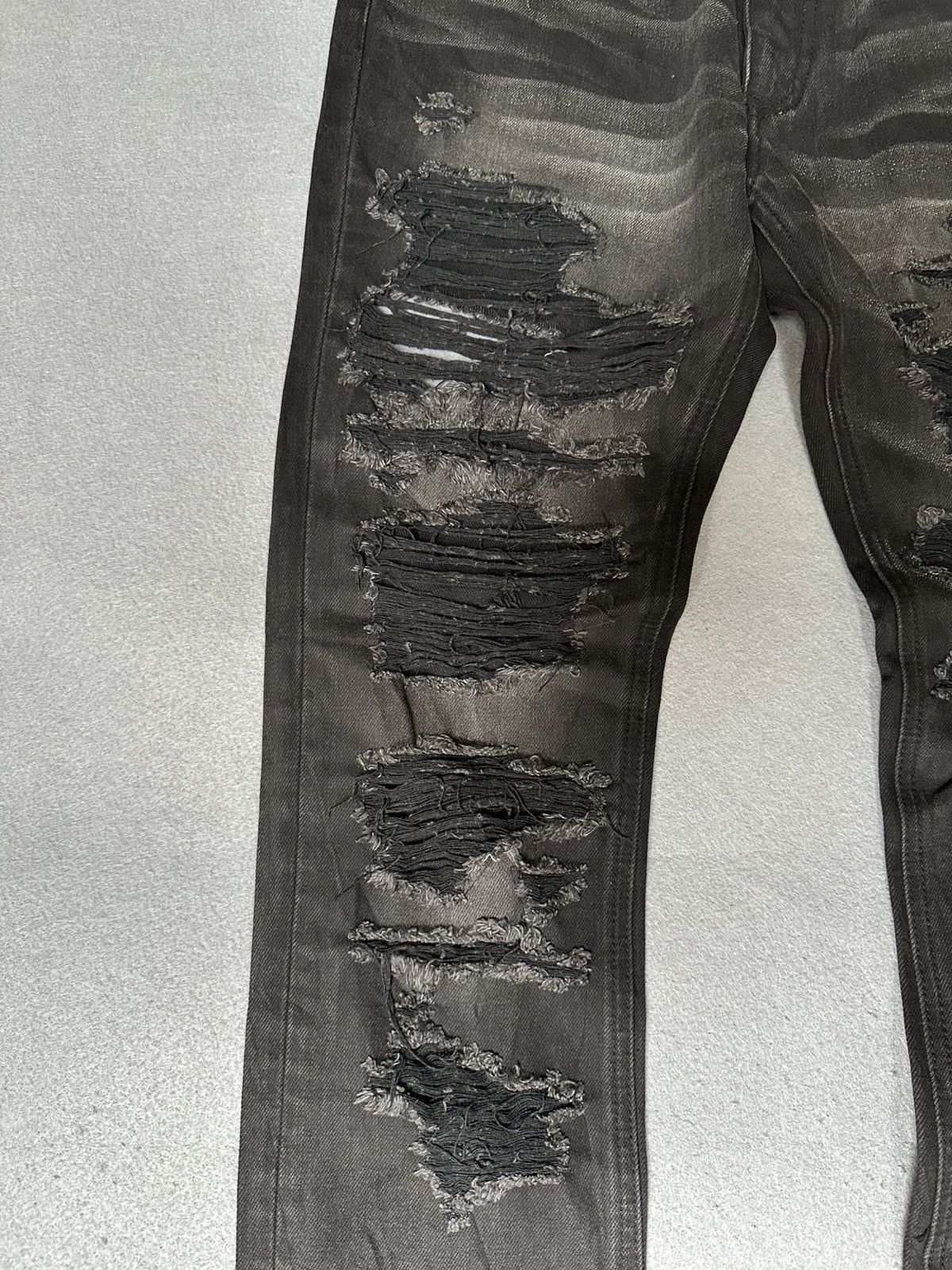 Japanese Brand Sex Pot Revenge Punk Revolution Studded Distressed Denim Size US 30 / EU 46 - 8 Thumbnail