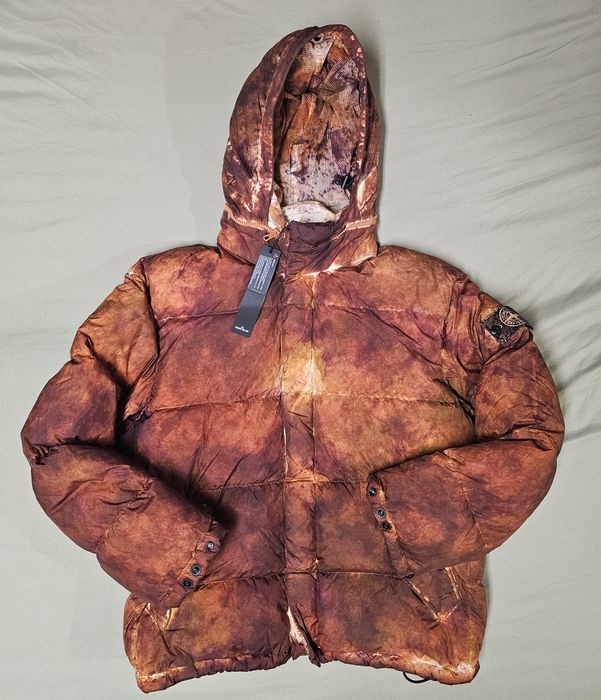 Supreme SUPREME STONE ISLAND PAINTED CAMO CRINKLE DOWN JACKET