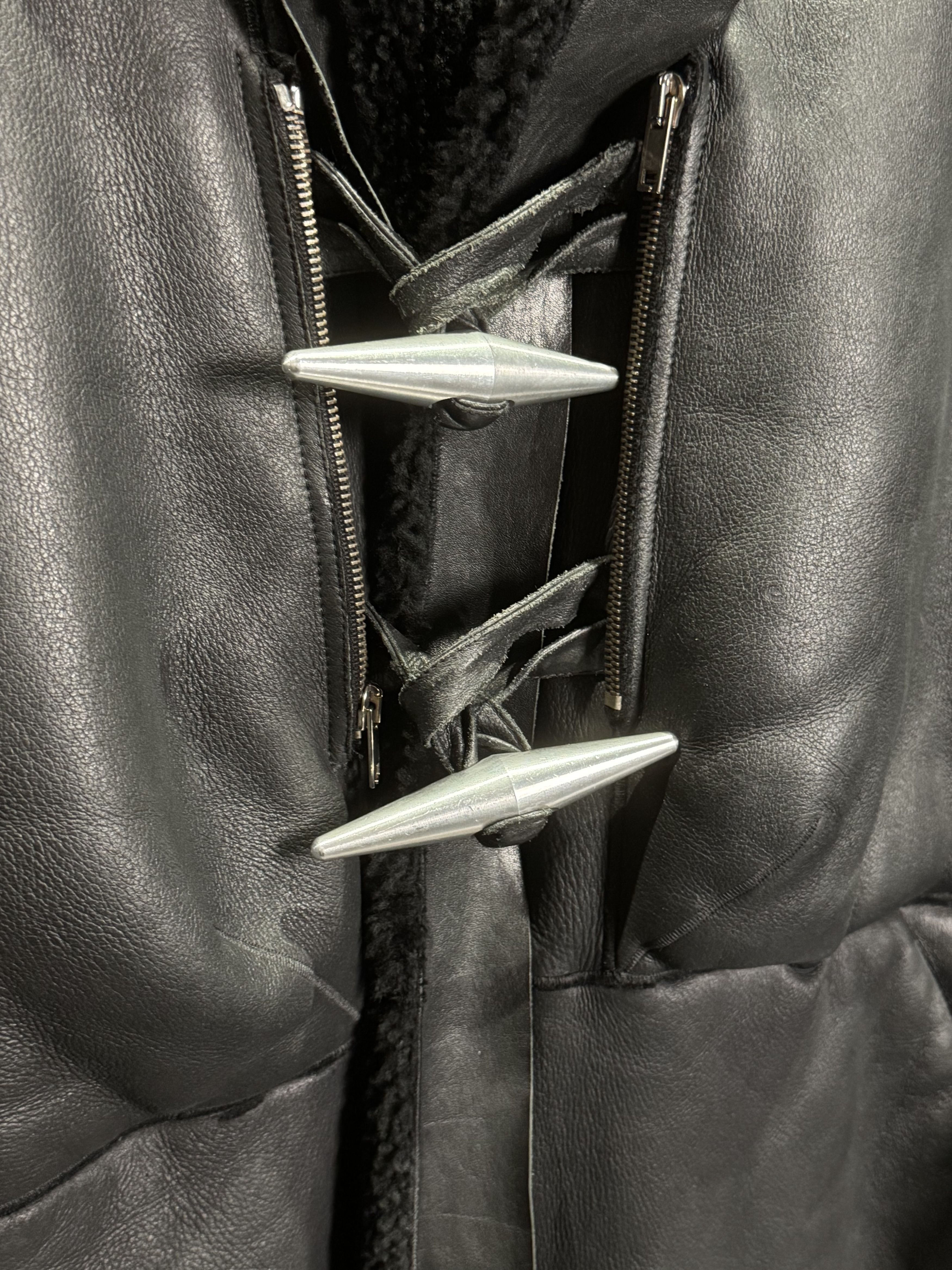 Rick Owens RARE Rick Owens FW11 Limo Hooded Lamb Shearling Coat Size US XL / EU 56 / 4 - 4 Thumbnail