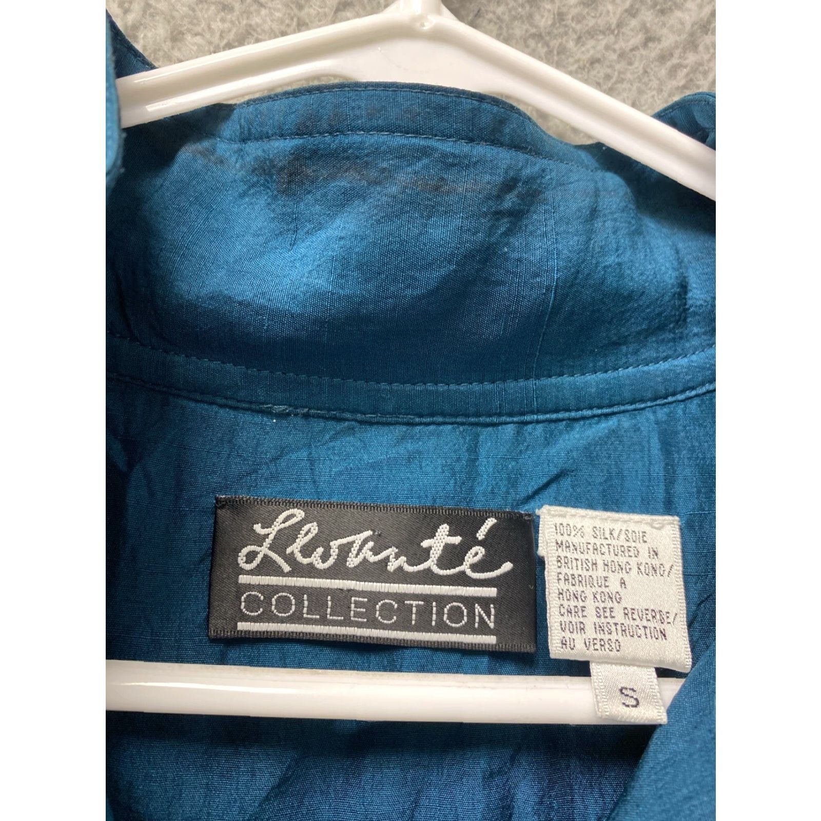 Vintage VINTAGE Louante Silk Windbreaker Jacket Women's Small Dark Green Activewear 90s Retro Size S / US 4 / IT 40 - 5 Thumbnail