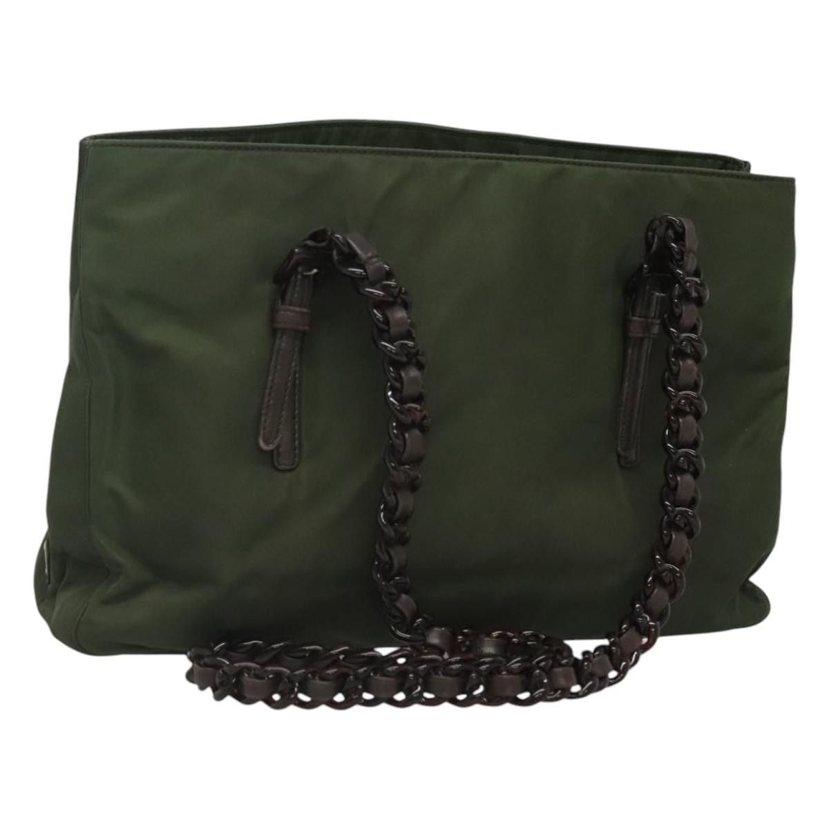 Prada Prada Vintage Chain Tote Tessuto Size ONE SIZE - 1 Thumbnail