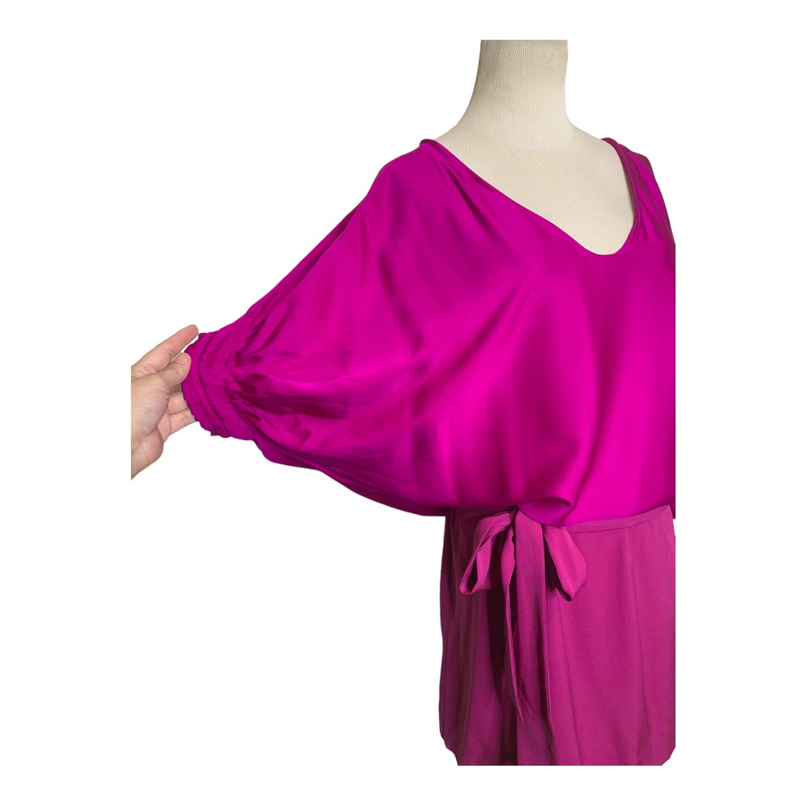 Diane von Furstenberg DVF two tone Edna V neck mini party silk dress size 2 Size XS / US 0-2 / IT 36-38 - 9 Thumbnail