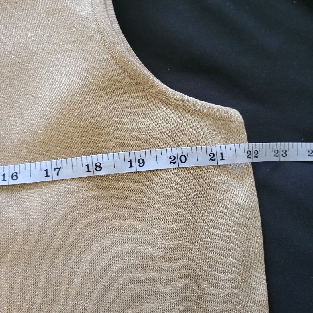 Other Ming Wang Sleeveless Blouse in Gold Shimmer - XL Size XL / US 12-14 / IT 48-50 - 6 Thumbnail