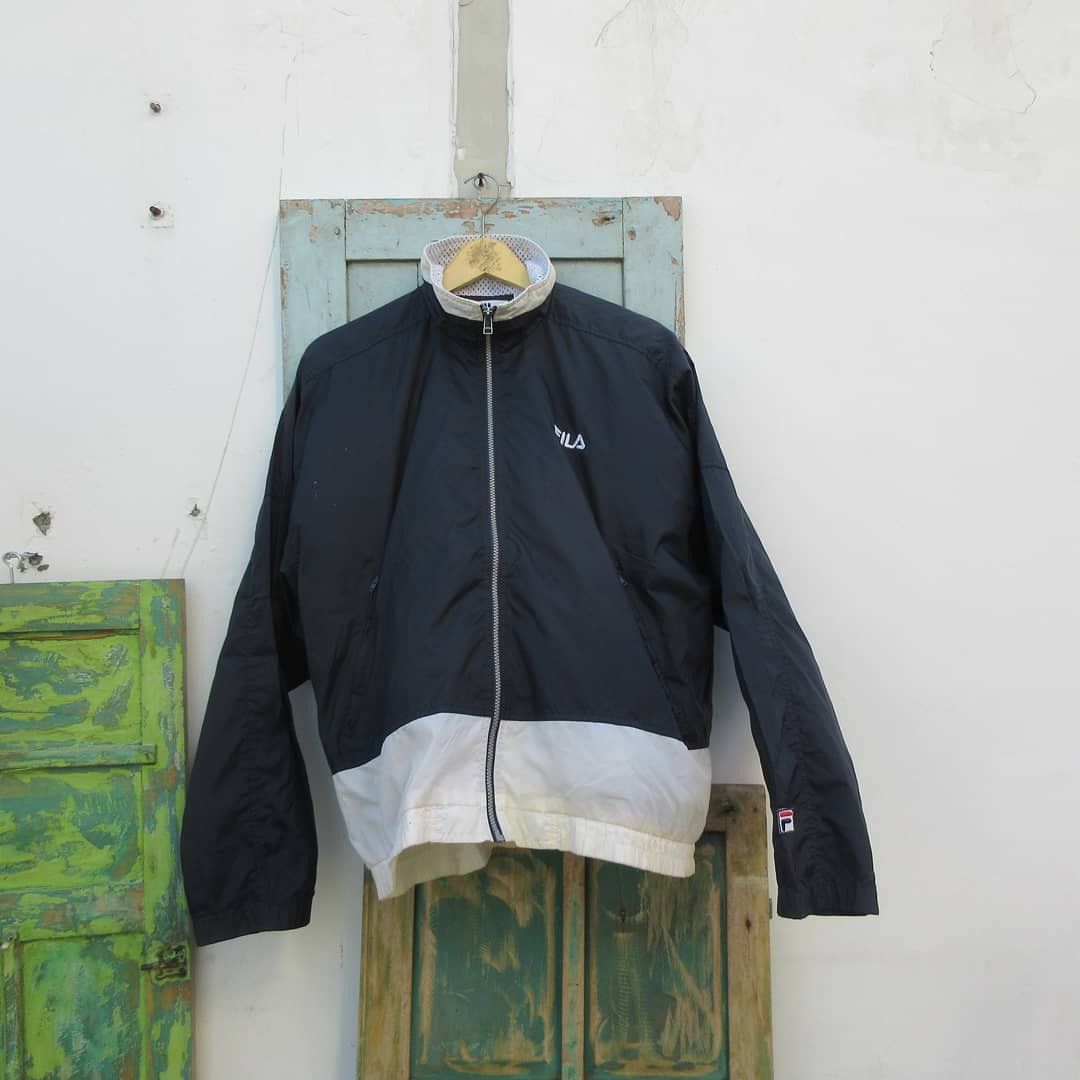 Fila Vintage Fila Windbreaker Jacket In 2 quarter tone jacket Size US M / EU 48-50 / 2 - 2 Thumbnail