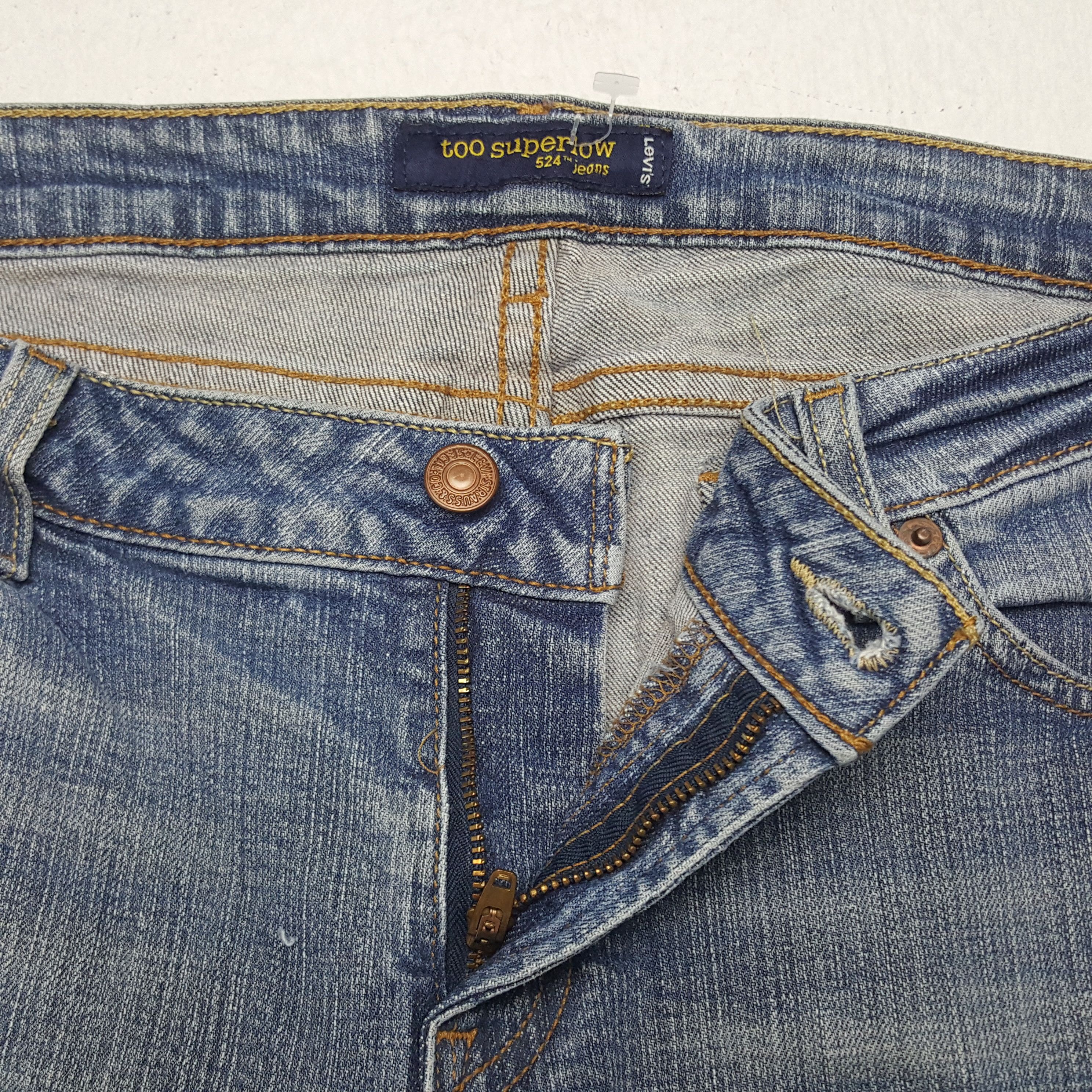 Levi's × Vintage Vintage Levi's Too Superlow Denim Jeans Size 34" / US 12 / IT 48 - 12 Thumbnail