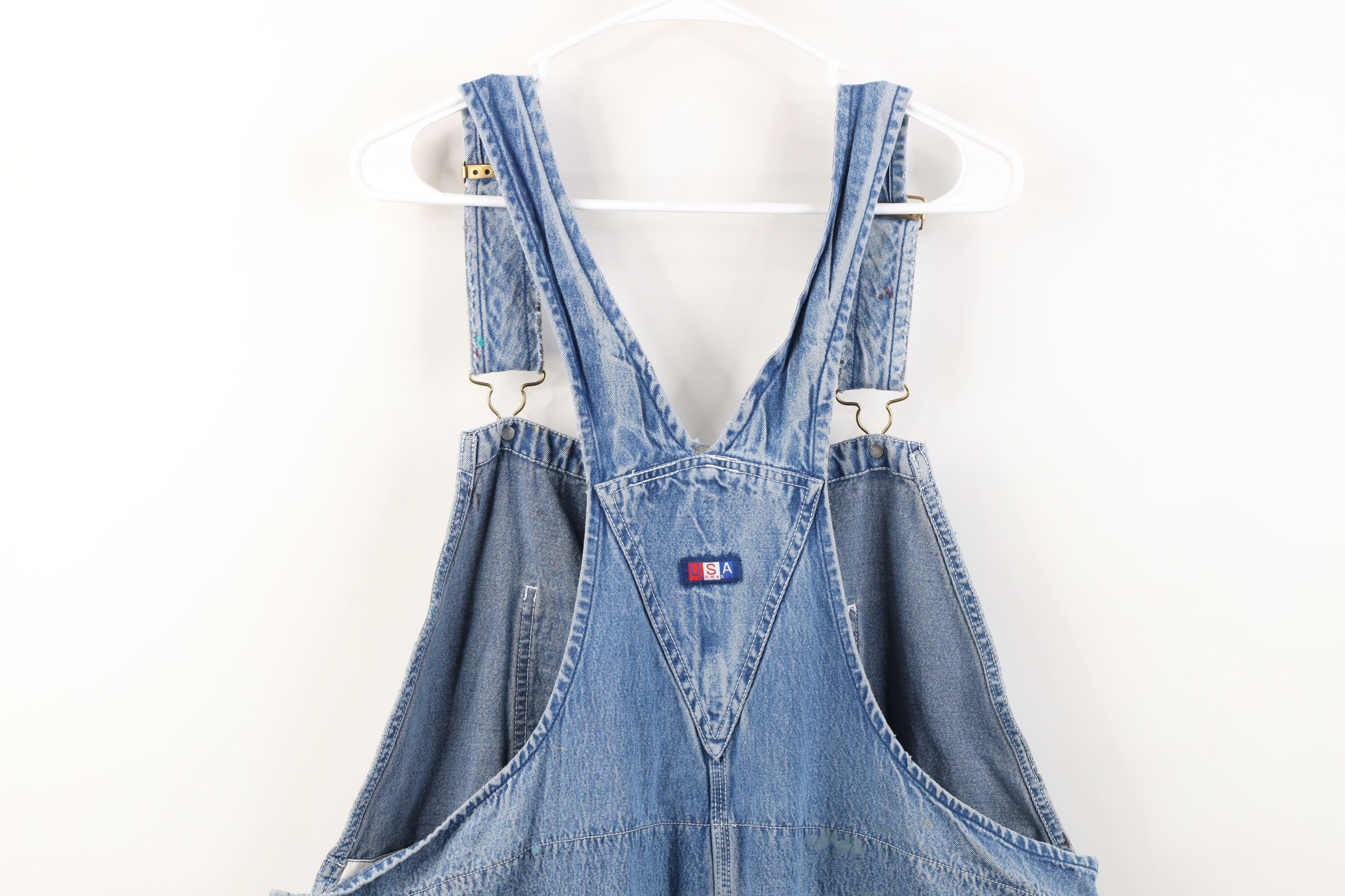 Vintage Vintage 90s Streetwear Thrashed Flannel Lined Overalls Size US 40 / EU 56 - 16 Thumbnail