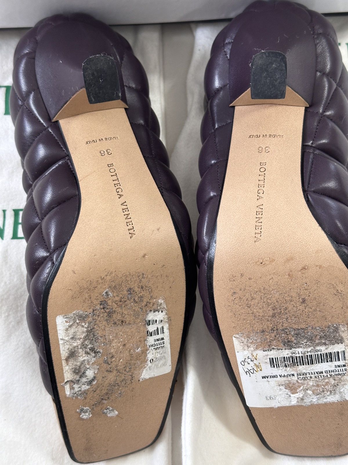 Bottega Veneta Bottega Veneta Plum Quilted Pattern Leather Pumps Heels 36 Size US 6 / IT 36 - 3 Thumbnail